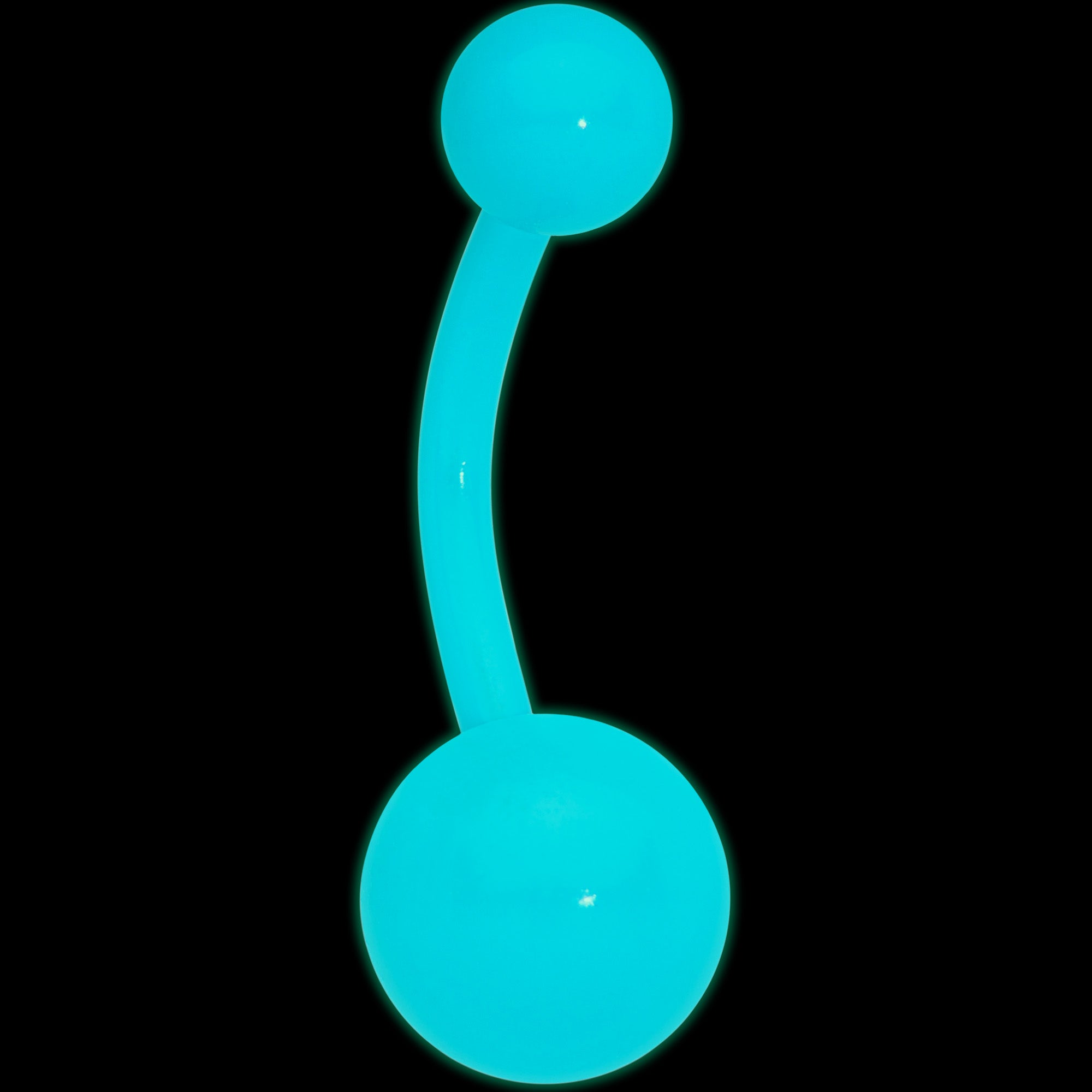 Blue Glow in the Dark Effect Belly Ring
