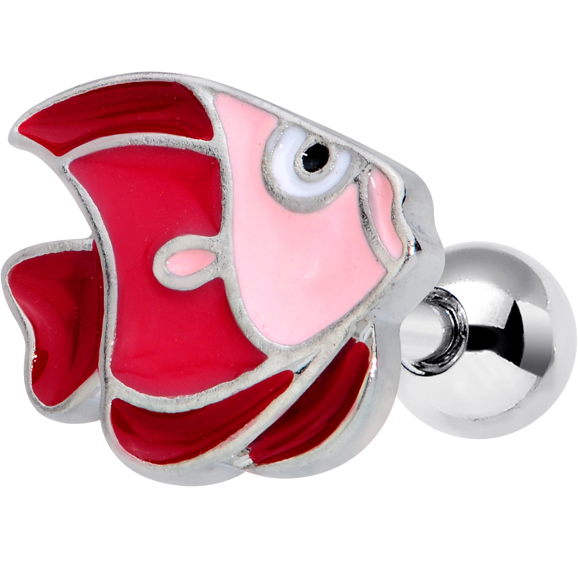 16G 1/4 Brown Nautical Fish Cartilage Tragus Earring