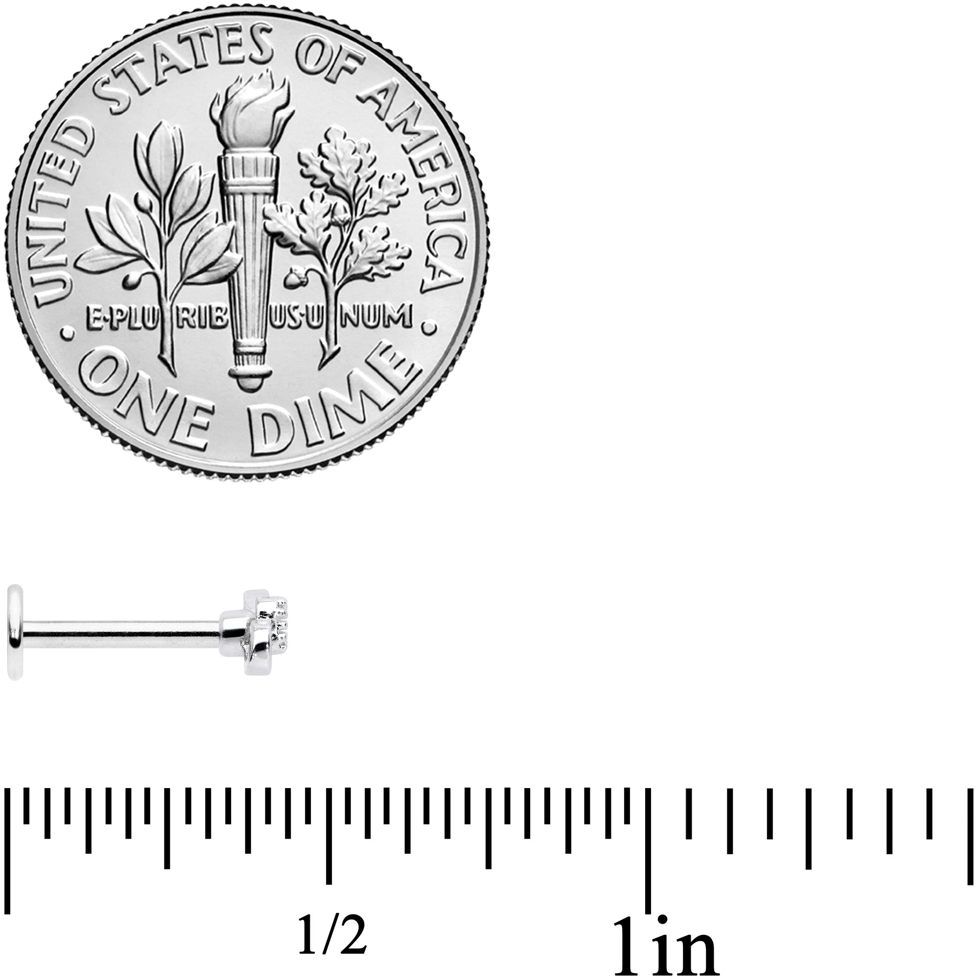 16G 5/16 Infinity Heart Valentines Day Labret Monroe Tragus