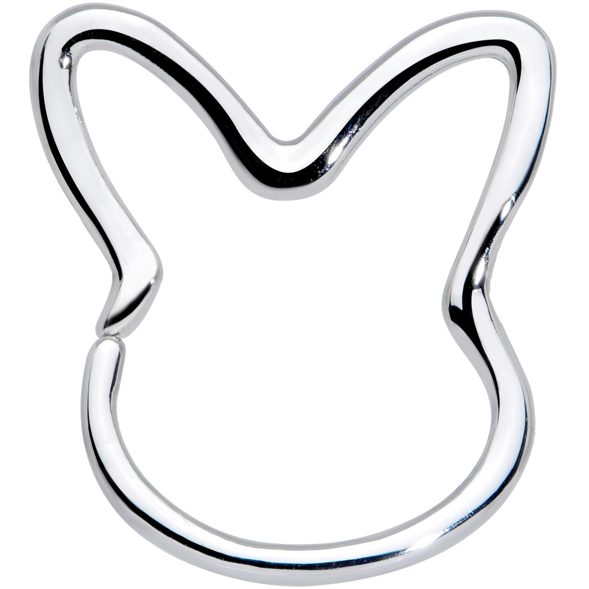 18G 5/16 Easter Bunny Rabbit Closure Ring