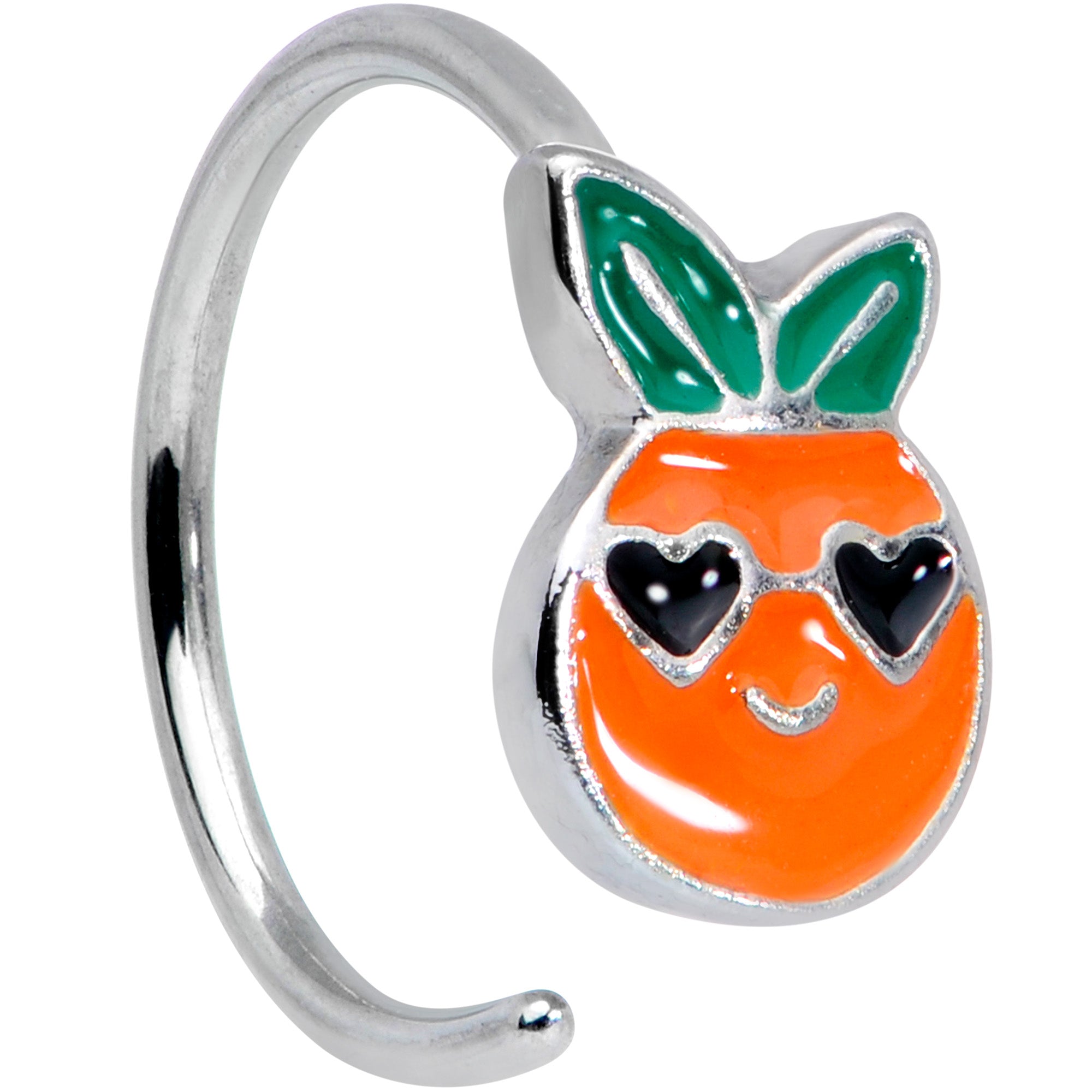 20G 5/16 Citrus Fun Orange Fruit Nose Hoop