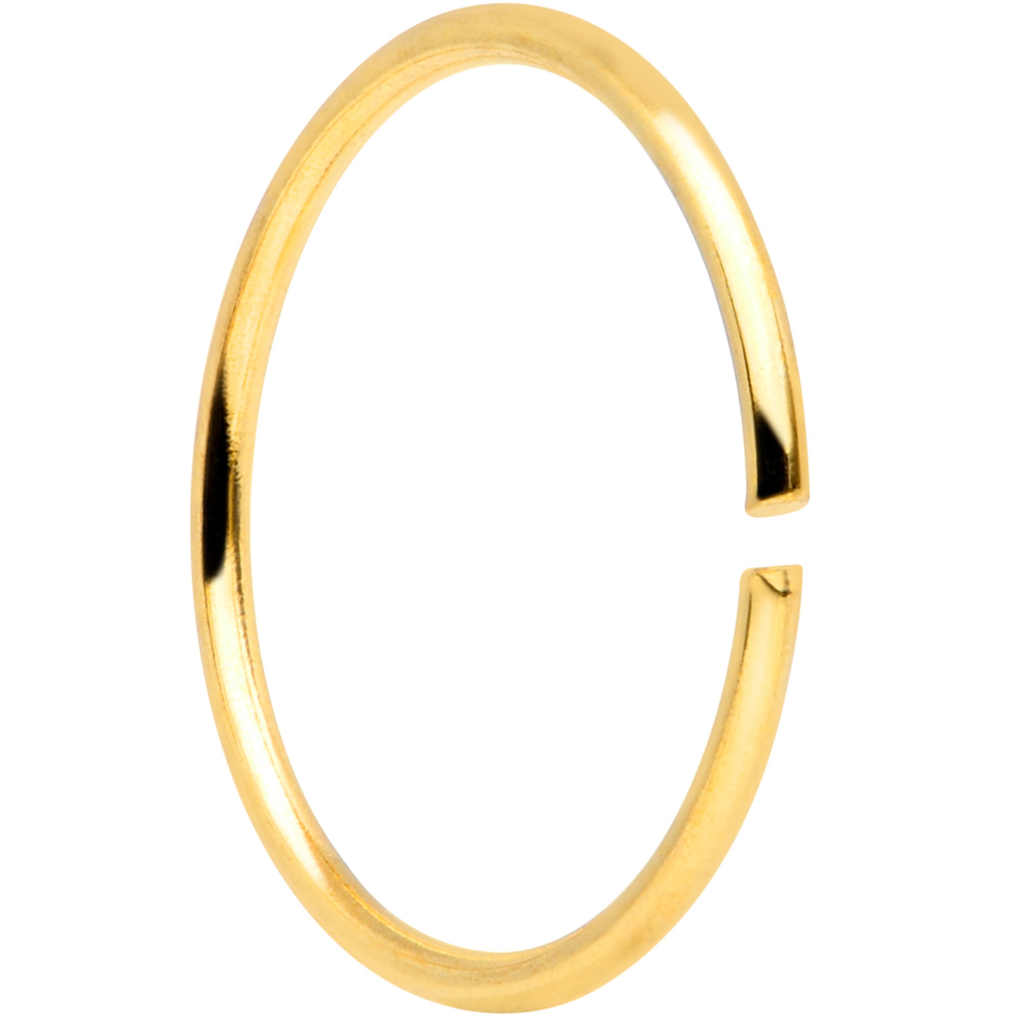 22G 5/16 Gold Tone Anodized Seamless Circular Ring Set of 12