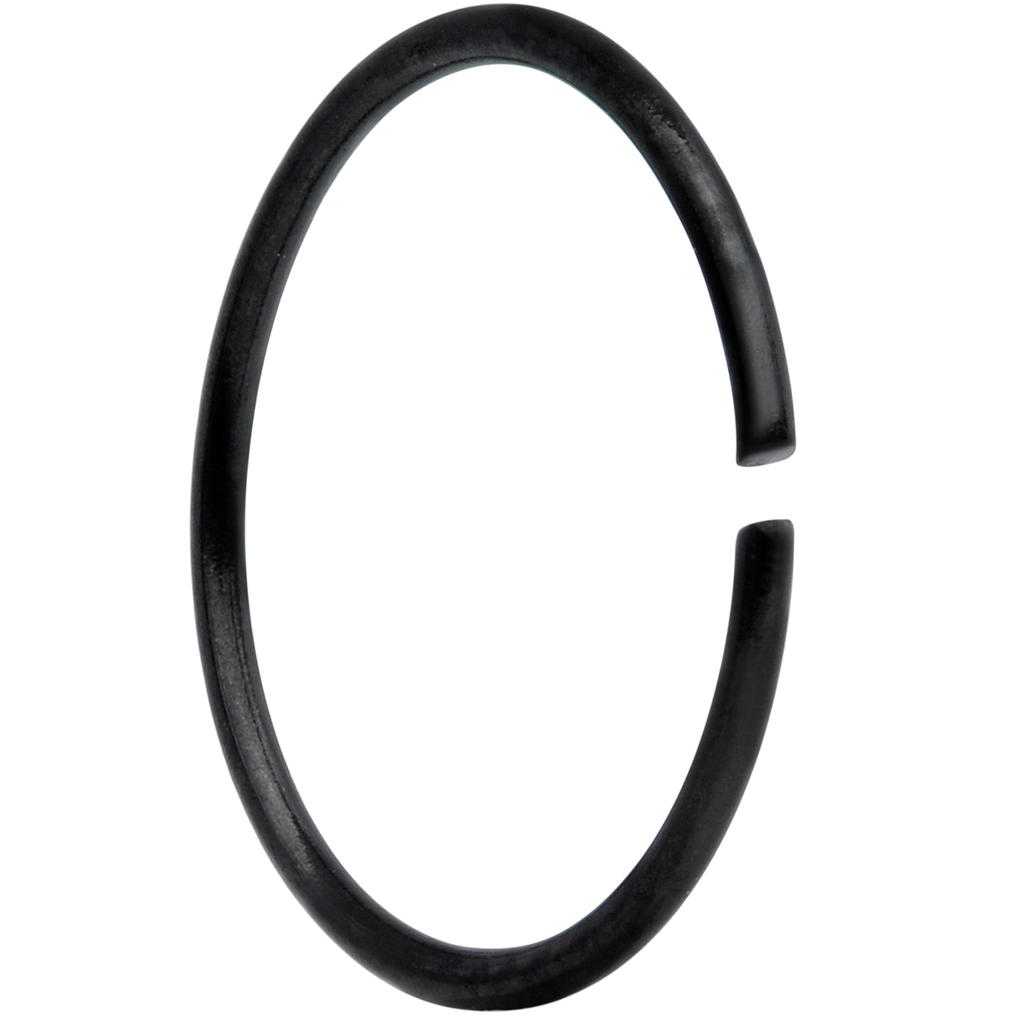 22G 5/16 Black Anodized Seamless Circular Ring Set of 12