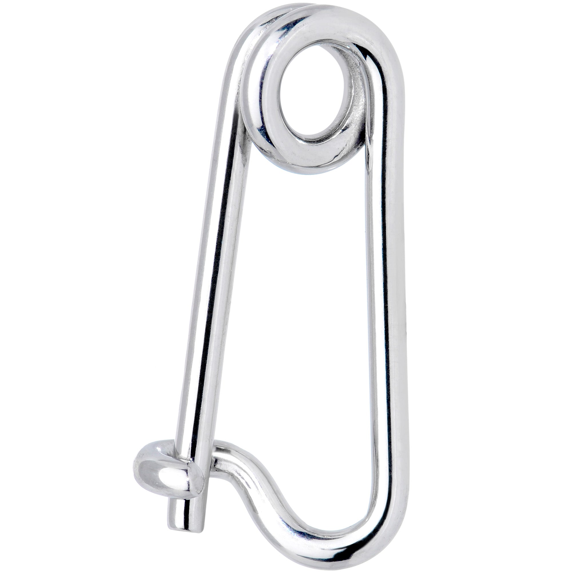 14G Surgical Steel Safety Pin Taper Earring