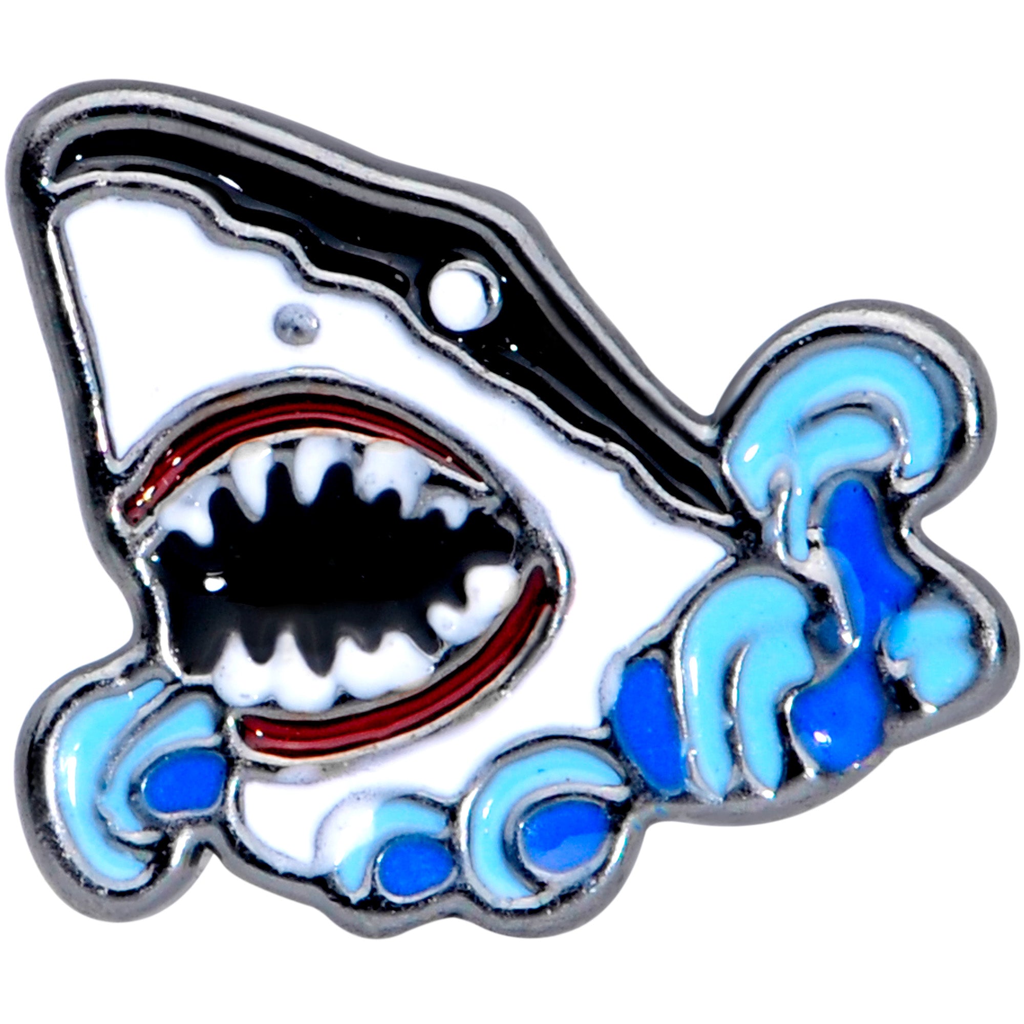 16G 5/16 Black Shark Bite Labret Monroe Tragus