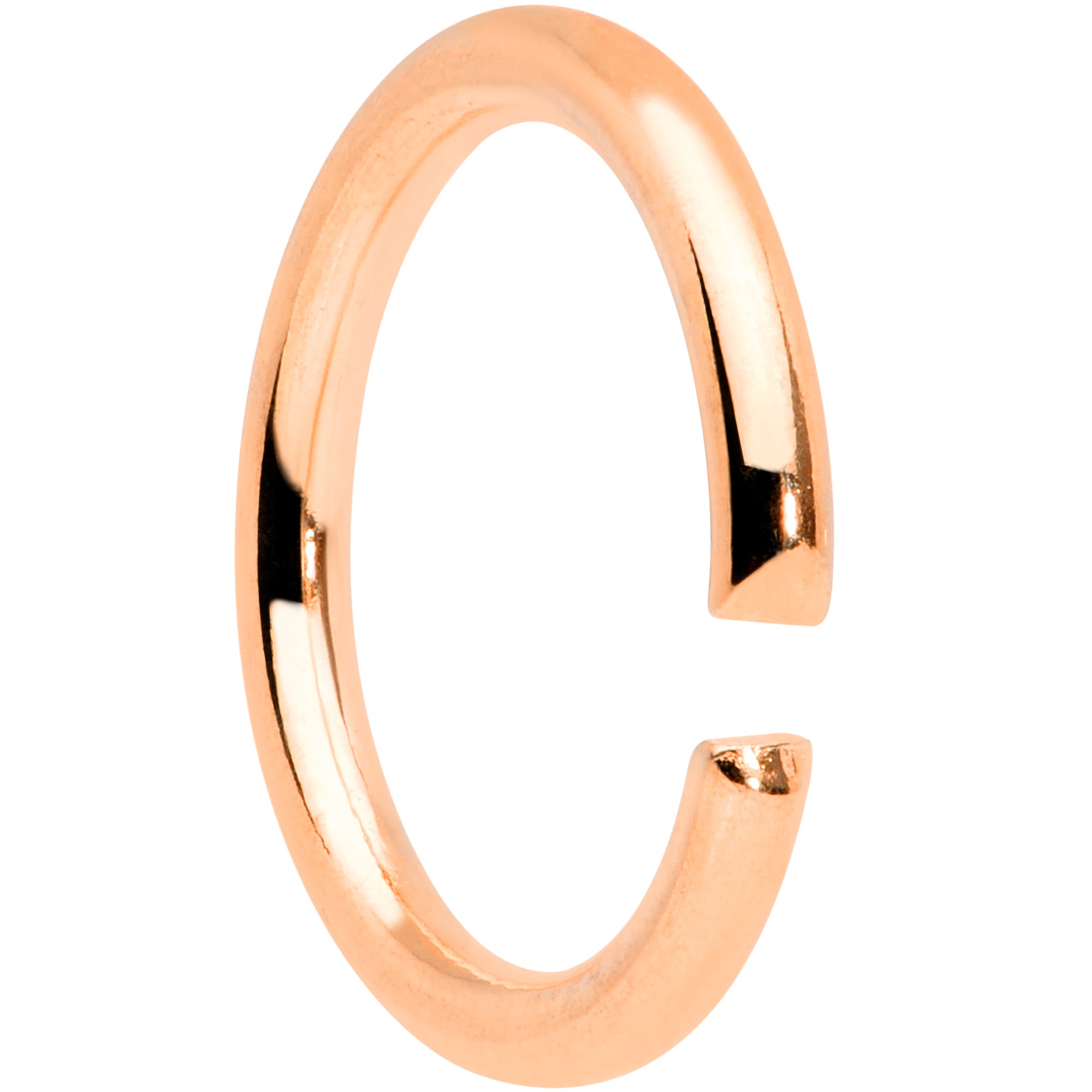 16G 5/16 Rose Gold Tone Seamless Cartilage Ring Set of 12