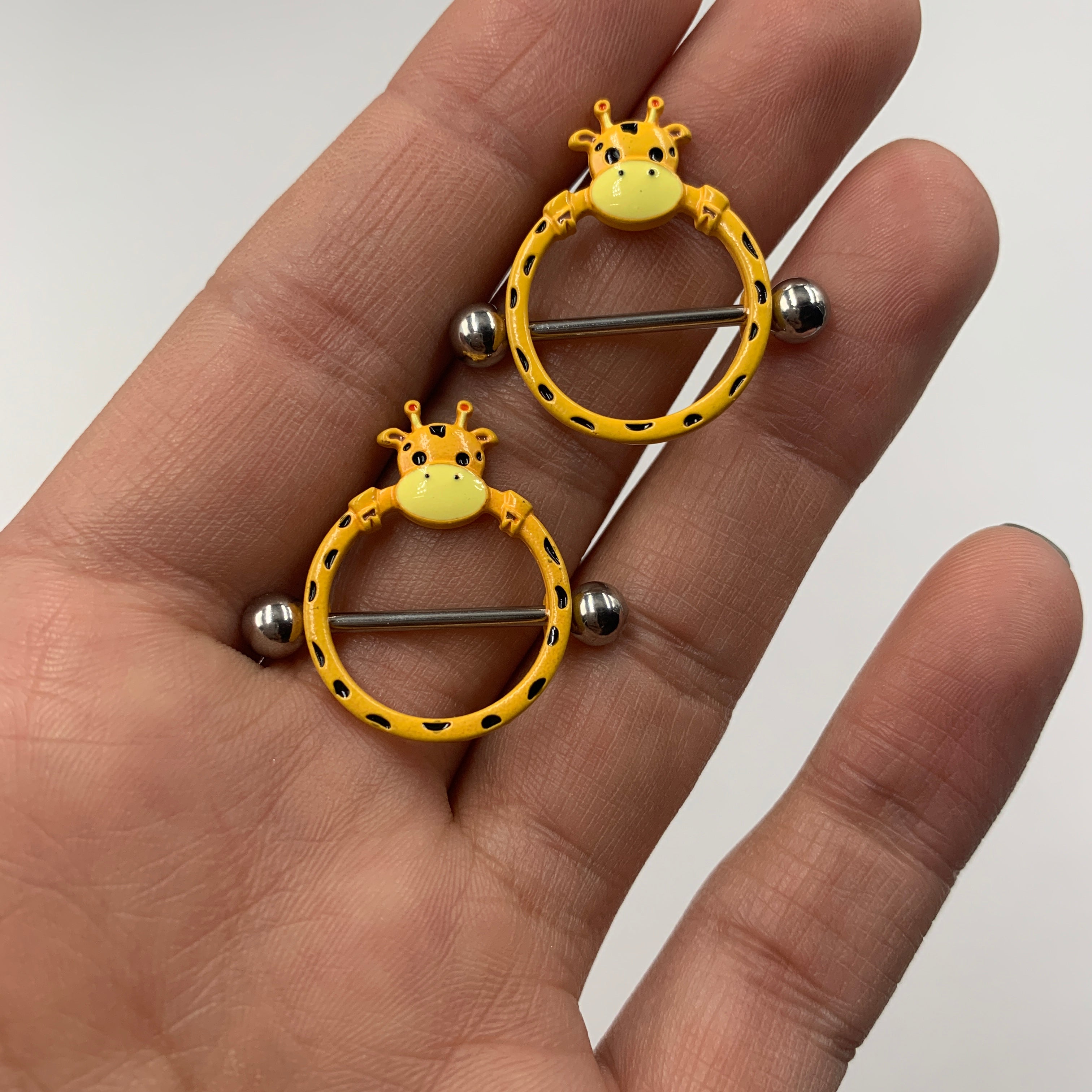 14G 5/8 Gentle Giraffe Nipple Shield Set