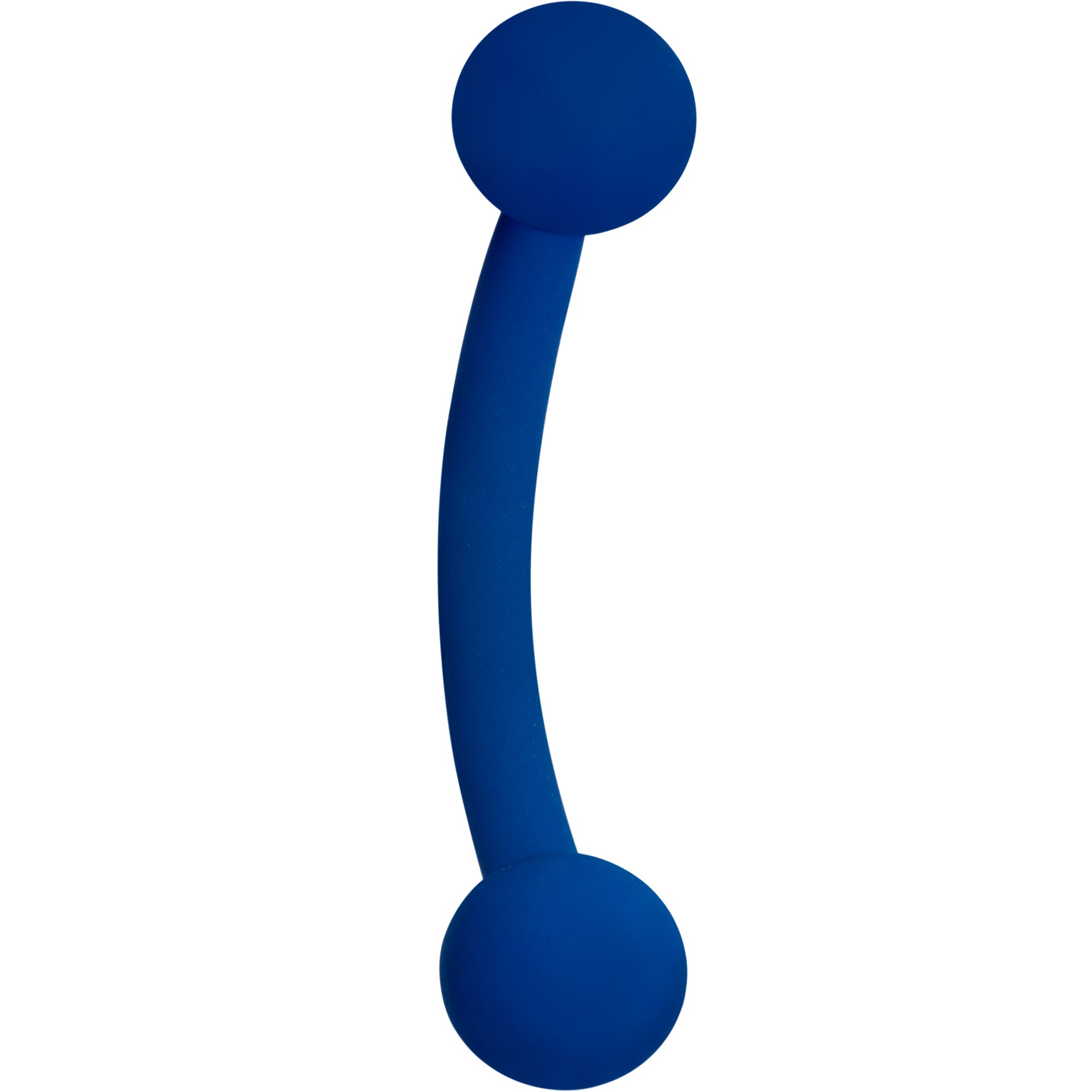 16G 5/16 Blue Acrylic Matte Curved Eyebrow Ring