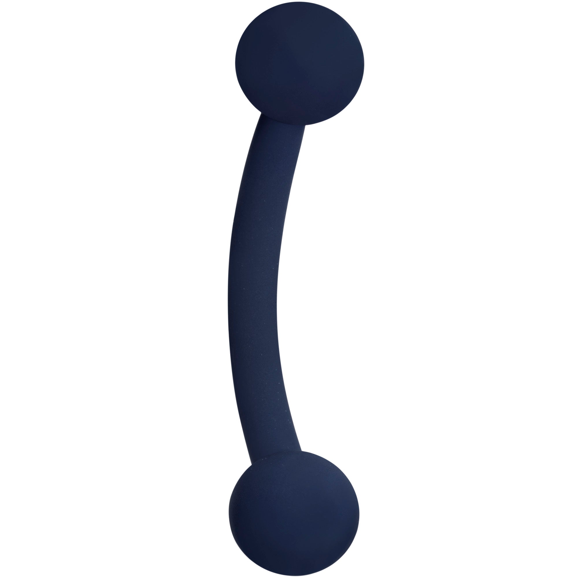 16G 5/16 Dark Blue Acrylic Matte Curved Eyebrow Ring