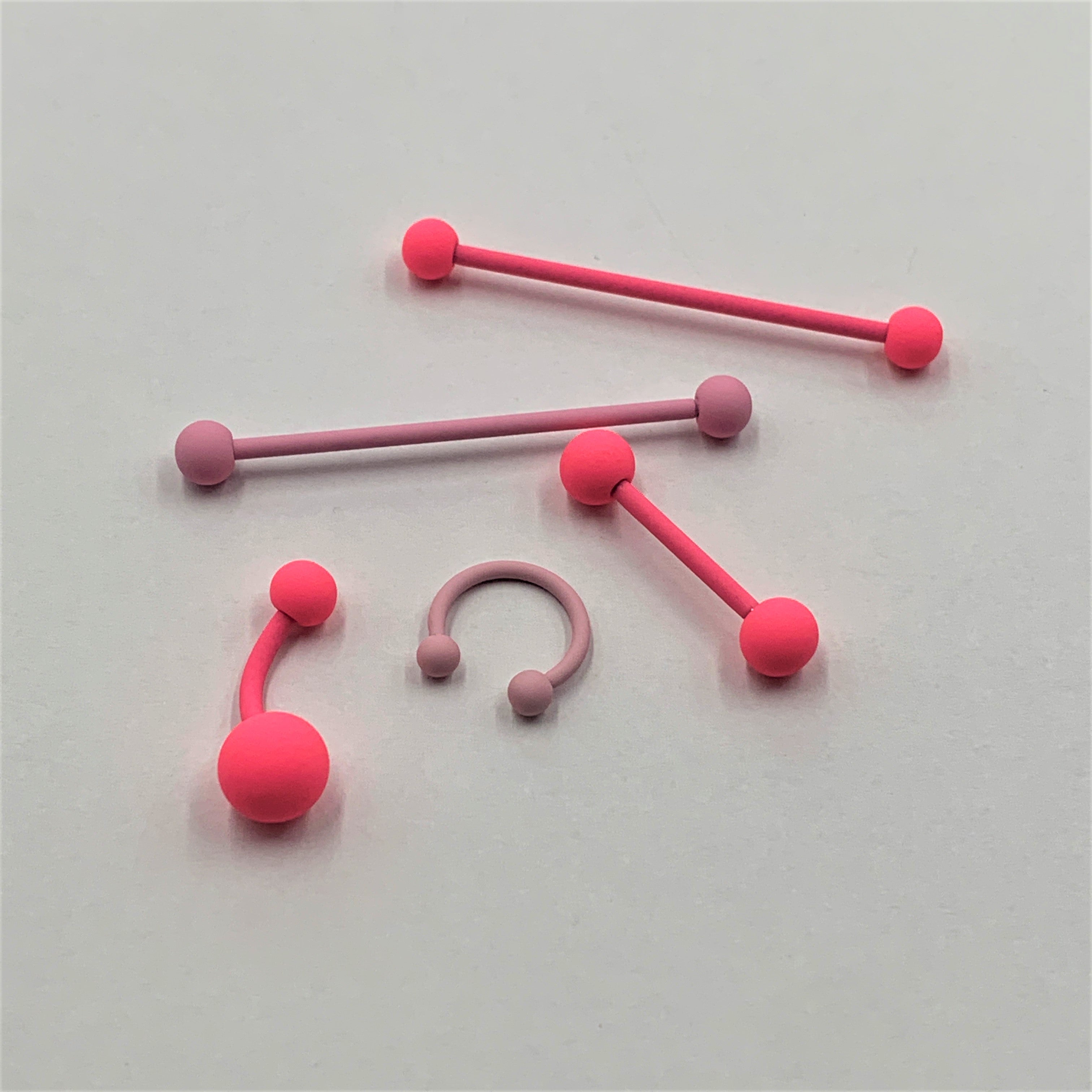 Powerfully Pink Matte Belly Ring