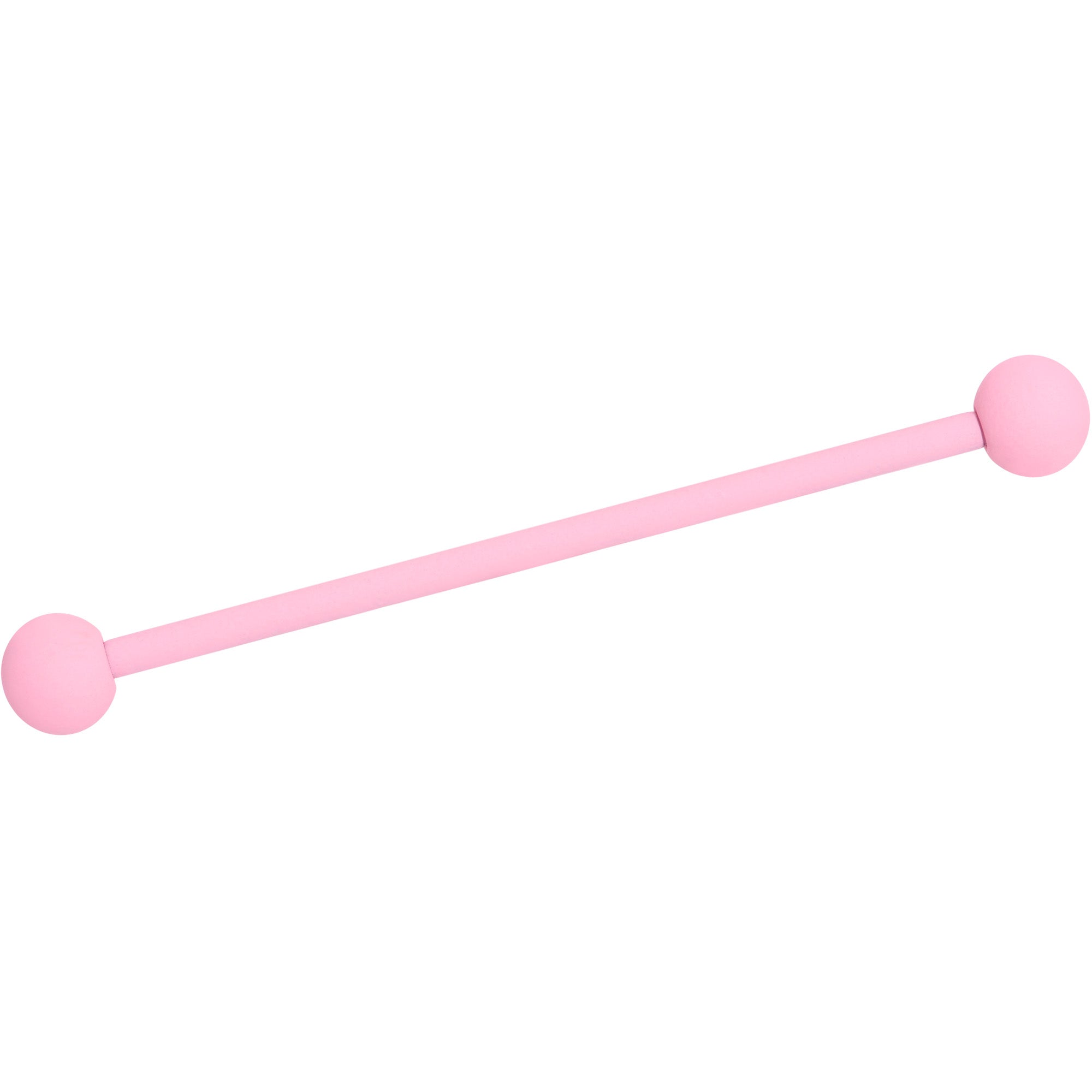 14G Petal Pink Matte Industrial Barbell 38mm