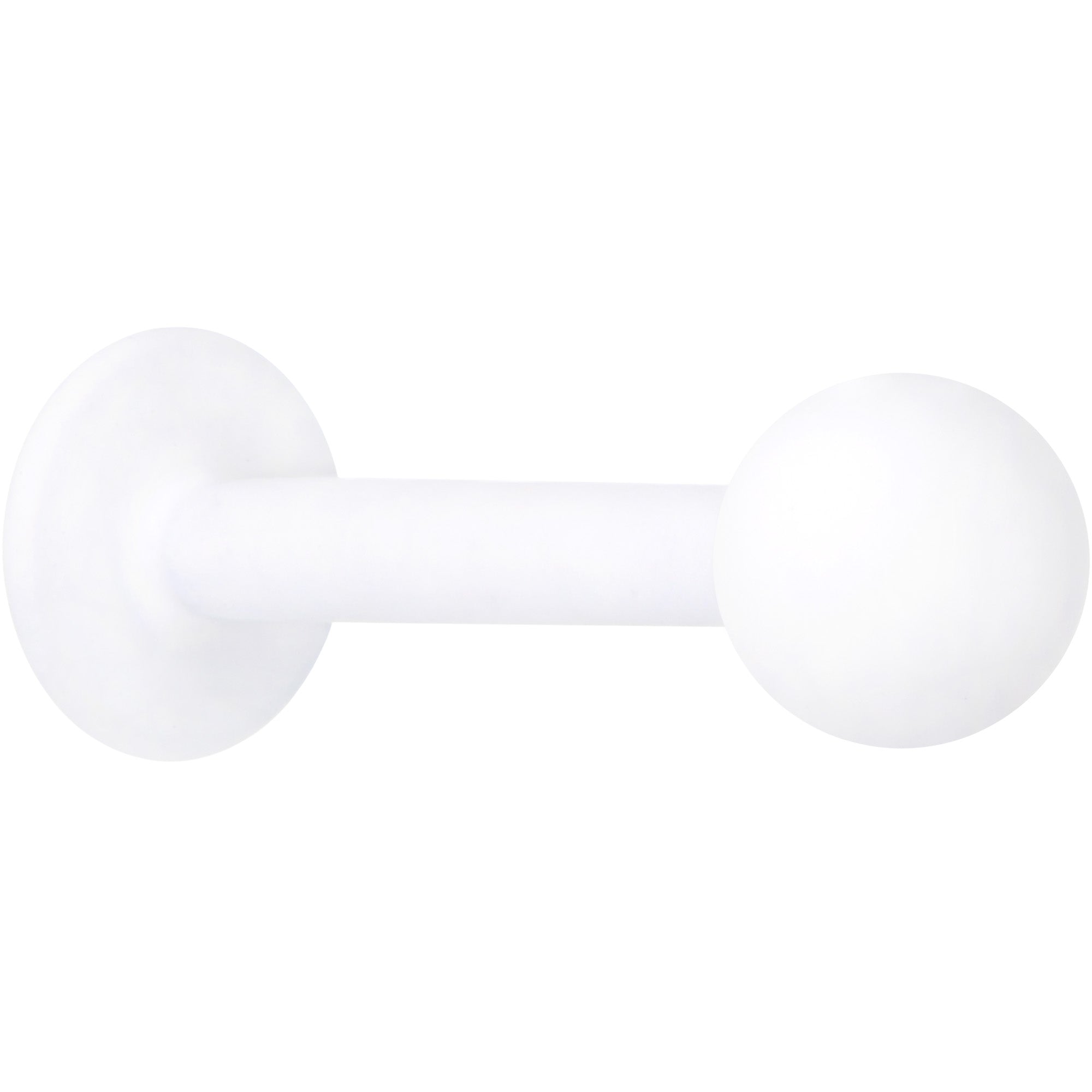 16G 5/16 White Acrylic Matte Labret Monroe Tragus