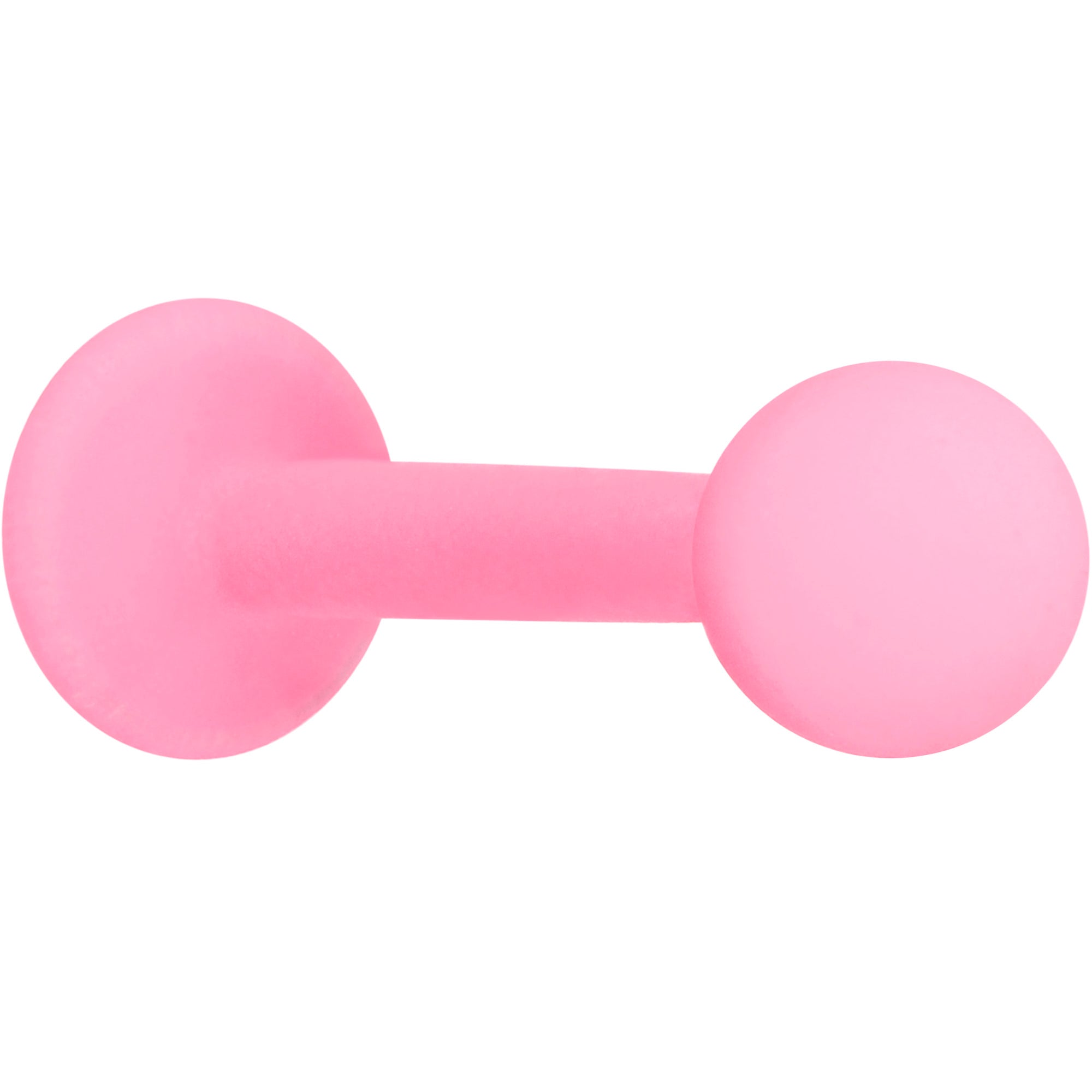 16G 5/16 Light Pink Acrylic Matte Labret Monroe Tragus