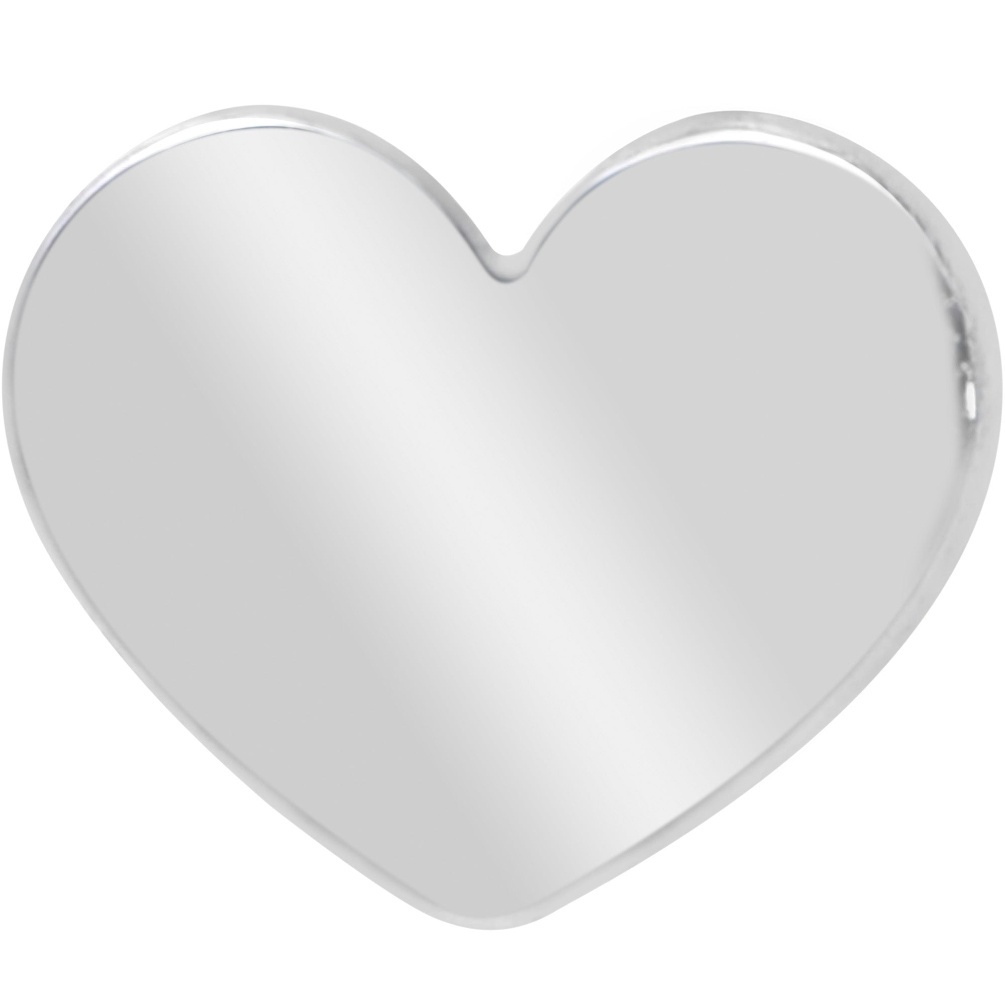 16G 5/16 Heart Grade 23 Titanium Internal Thread Labret Tragus