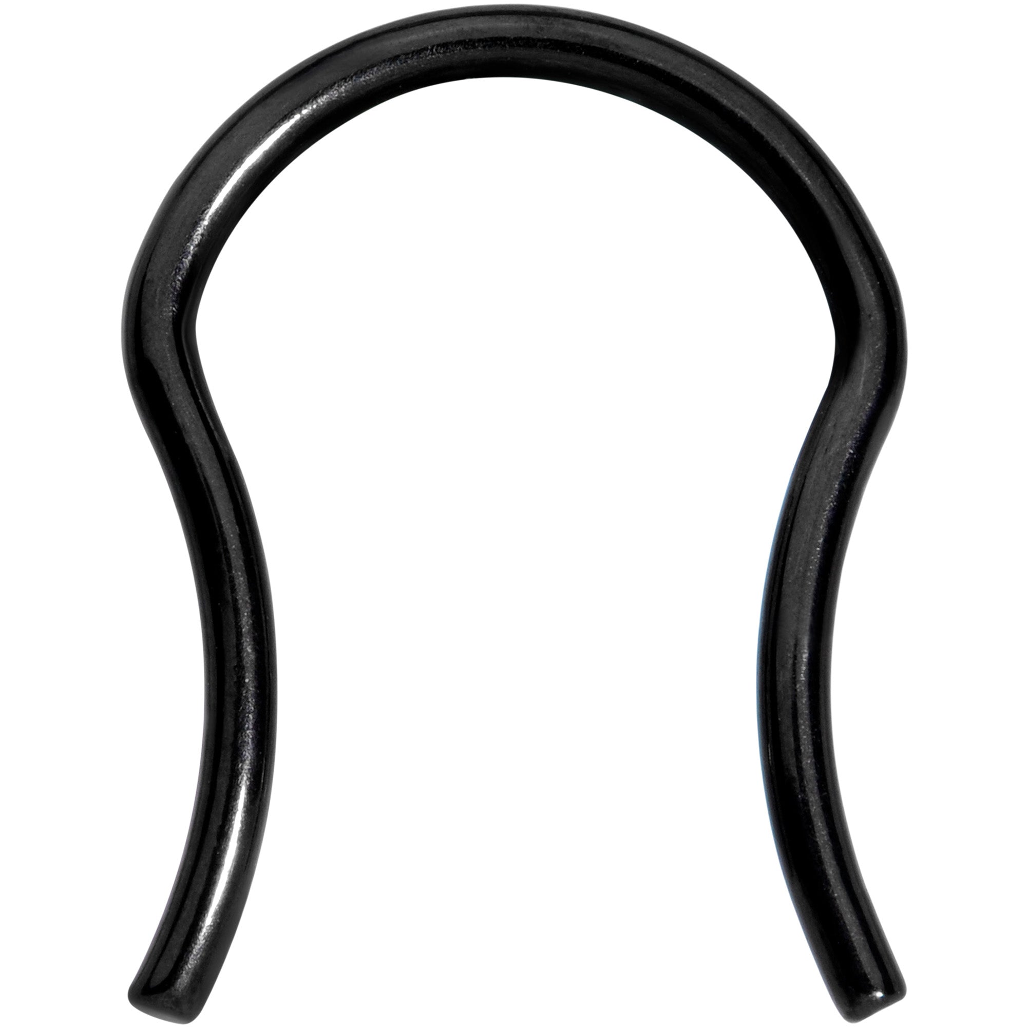 16G 5/8 Black ASTM F-136 Implant Grade Titanium Septum Retainer