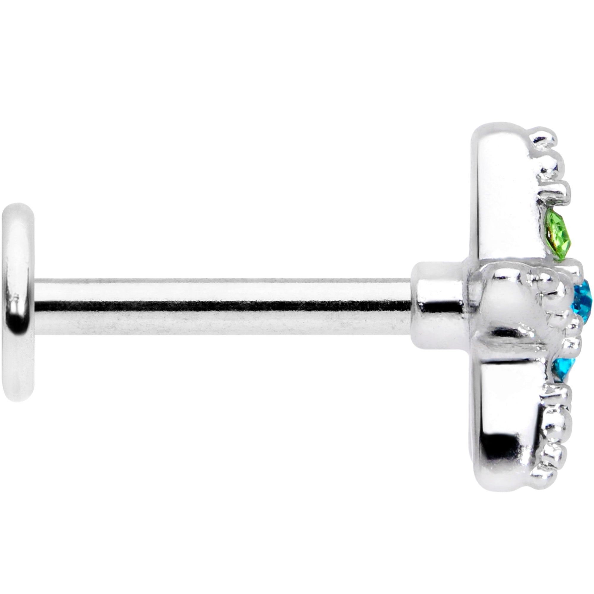 16G 5/16 Aurora Aqua Gem Nautical Starfish Labret Monroe Tragus