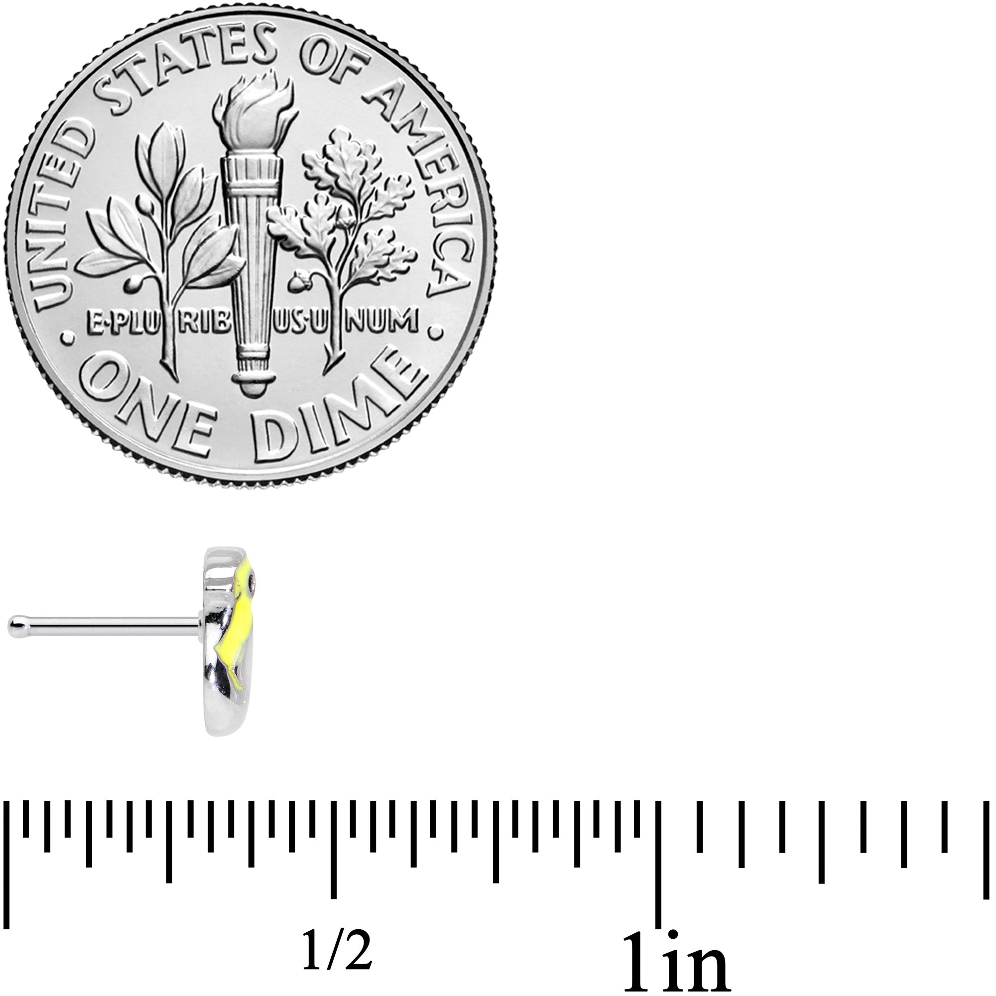 20G 1/4 Hatching Easter Chick Nose Bone