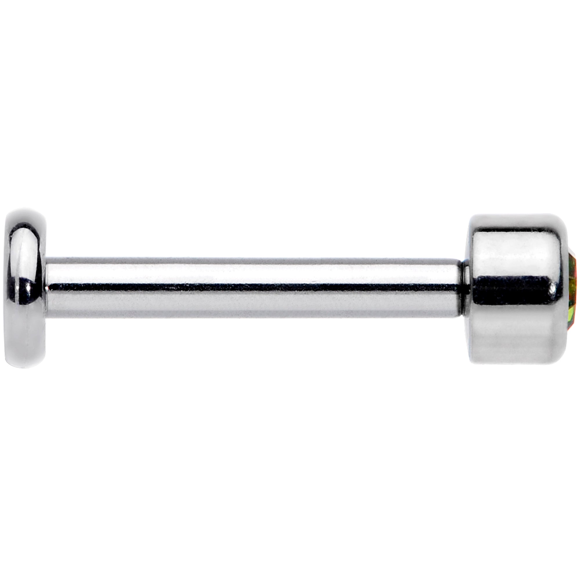 16G 5/16 Vitrail Gem Grade 23 Titanium Internally Threaded Labret