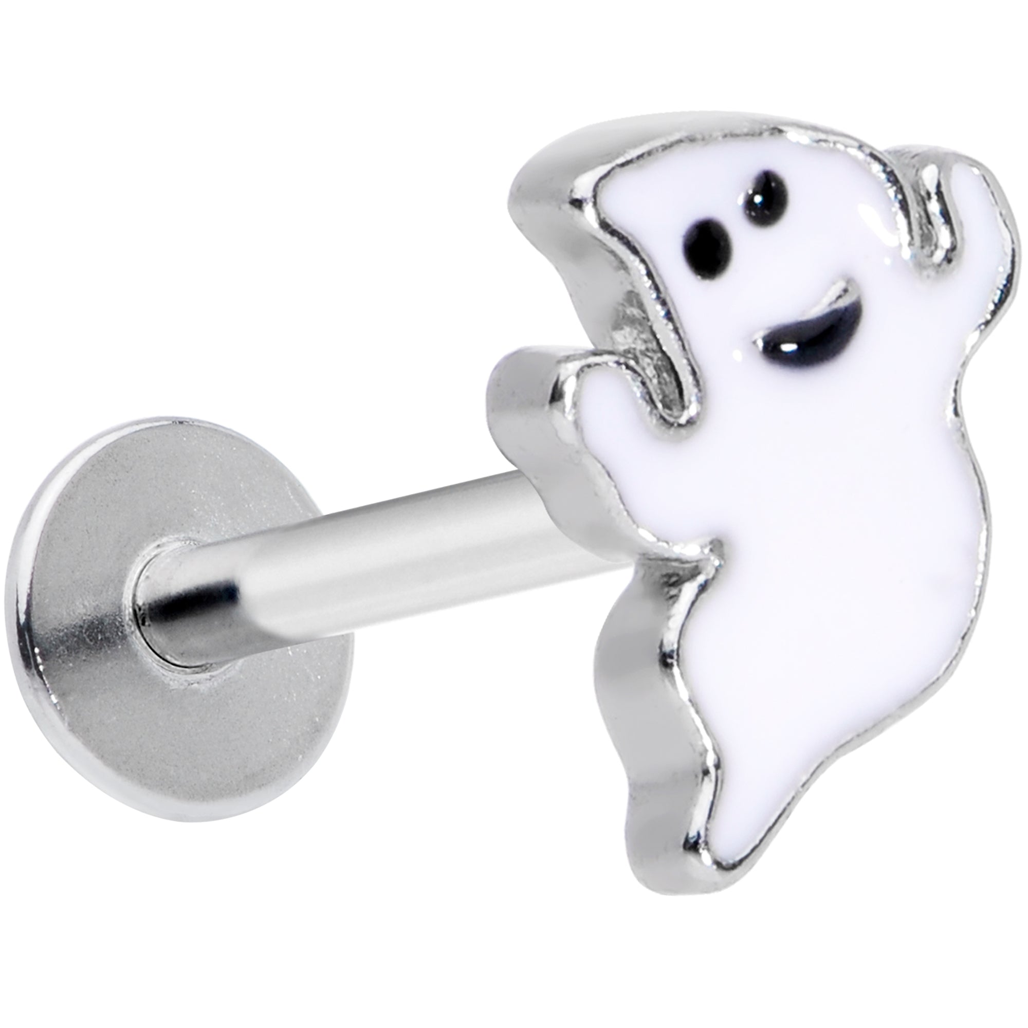16G 5/16 Happy Ghost Halloween Labret Monroe Tragus