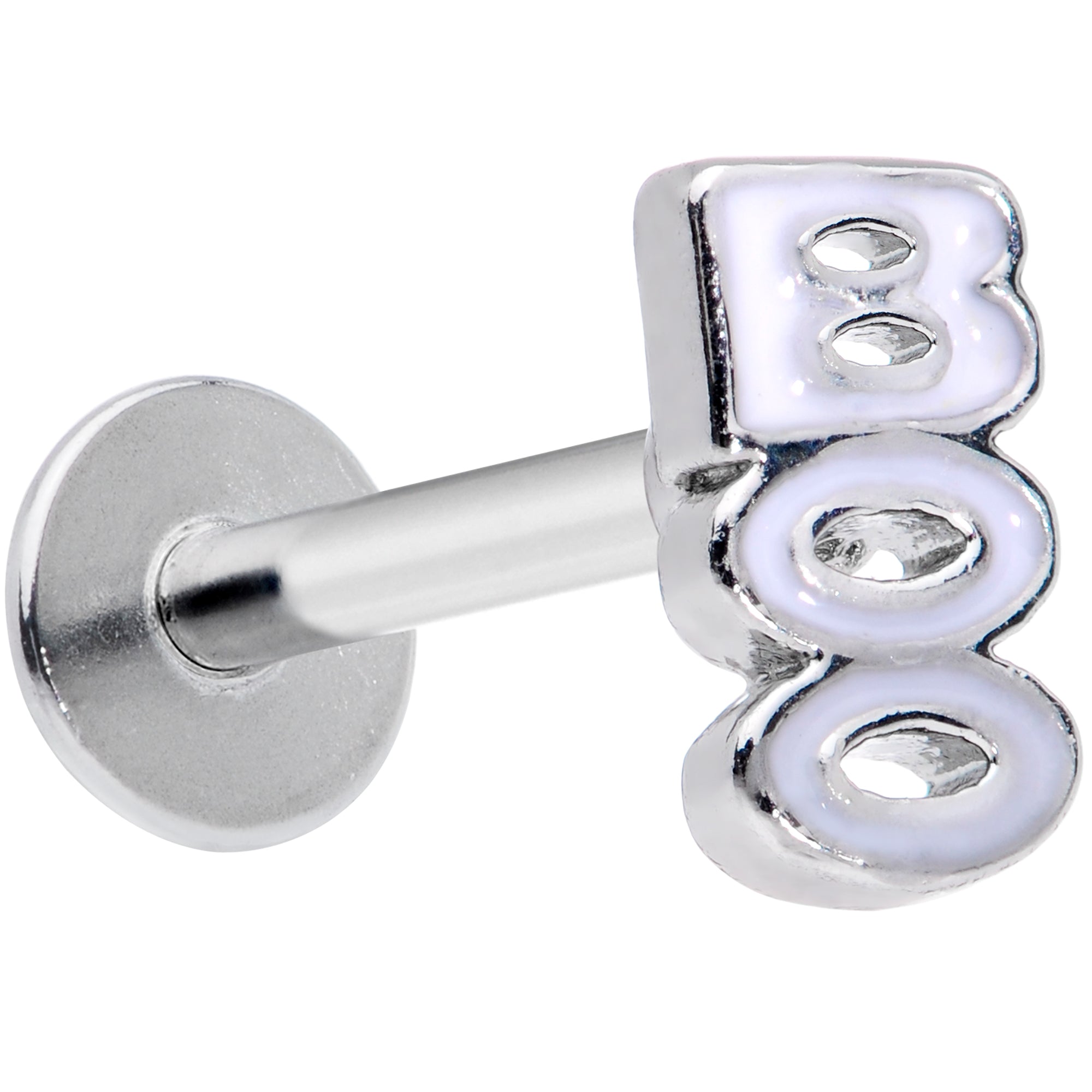 16G 5/16 White Boo Halloween Labret Monroe Tragus