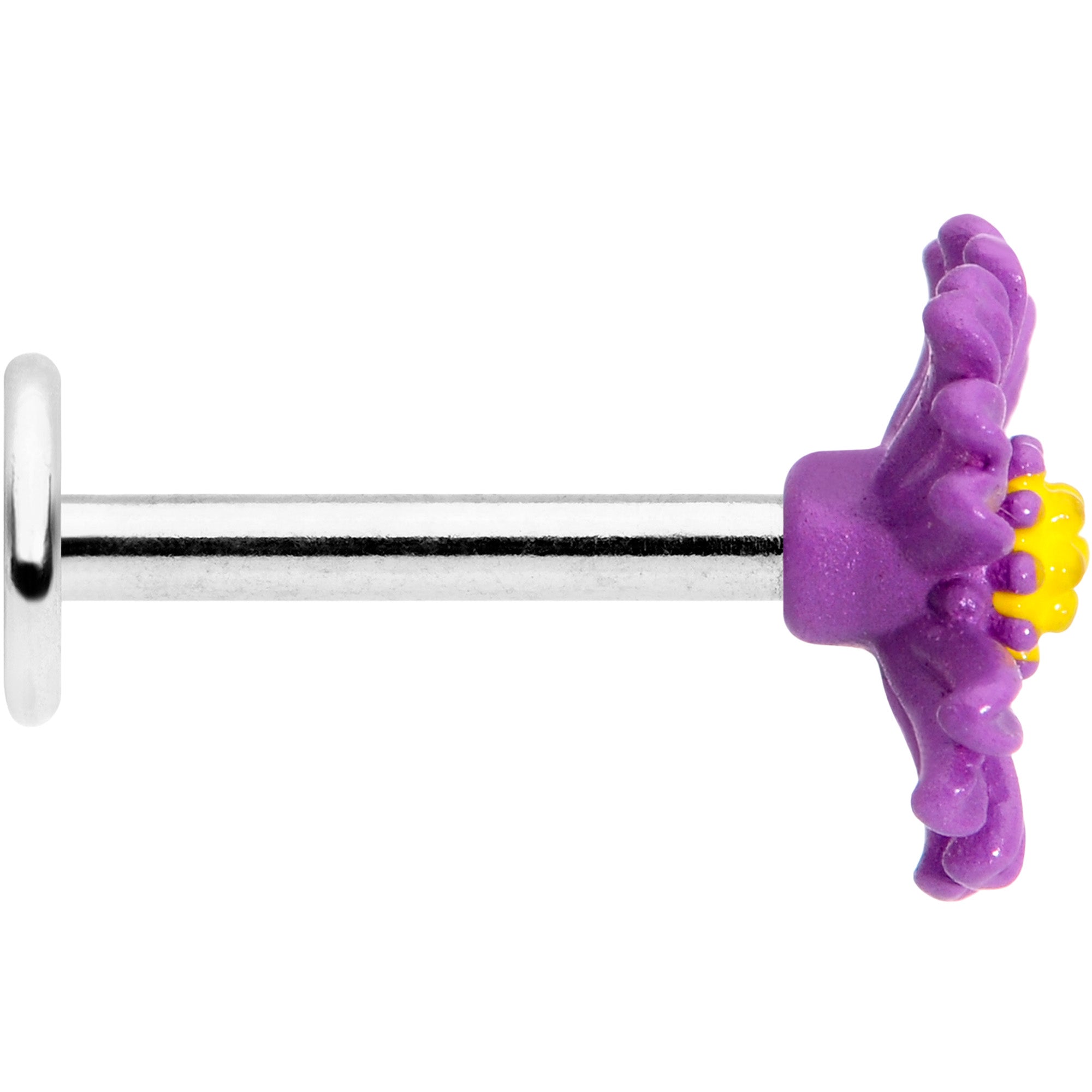 16G 5/16 Purple Daisy Flower Labret Monroe Tragus