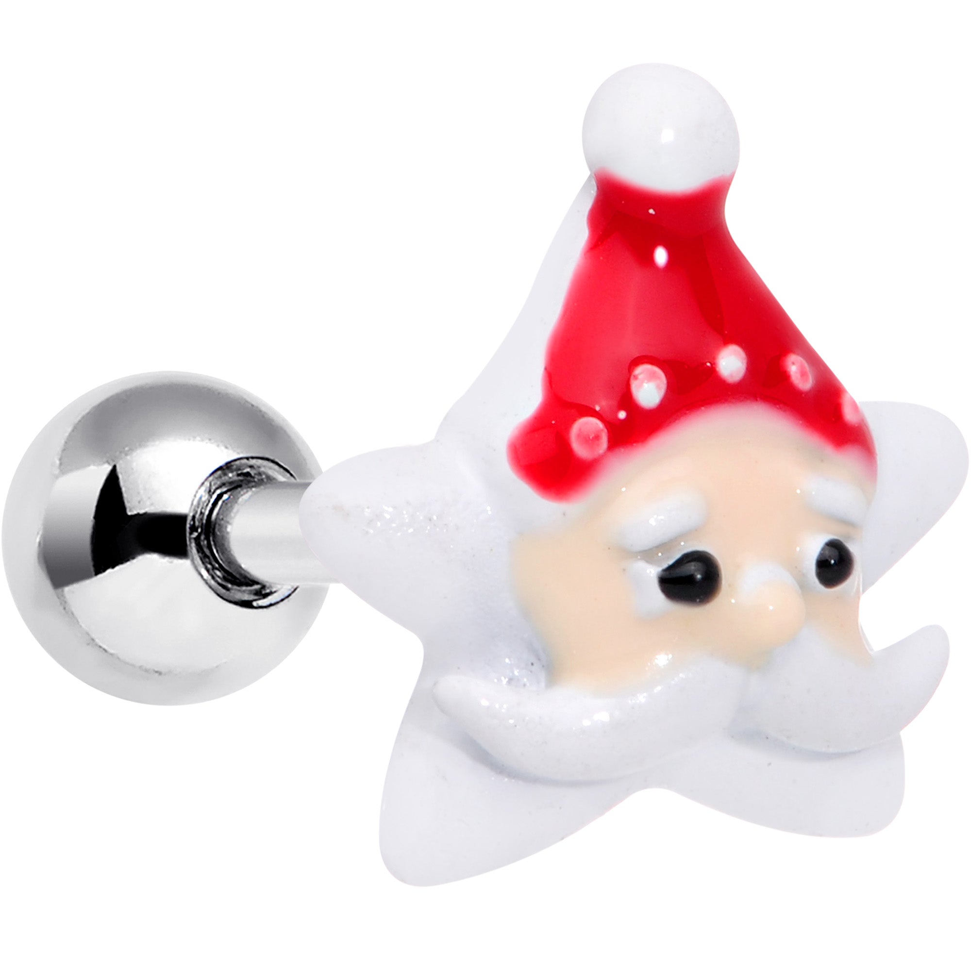 16G 1/4 Santas Beard Holiday Christmas Cartilage Tragus Earring