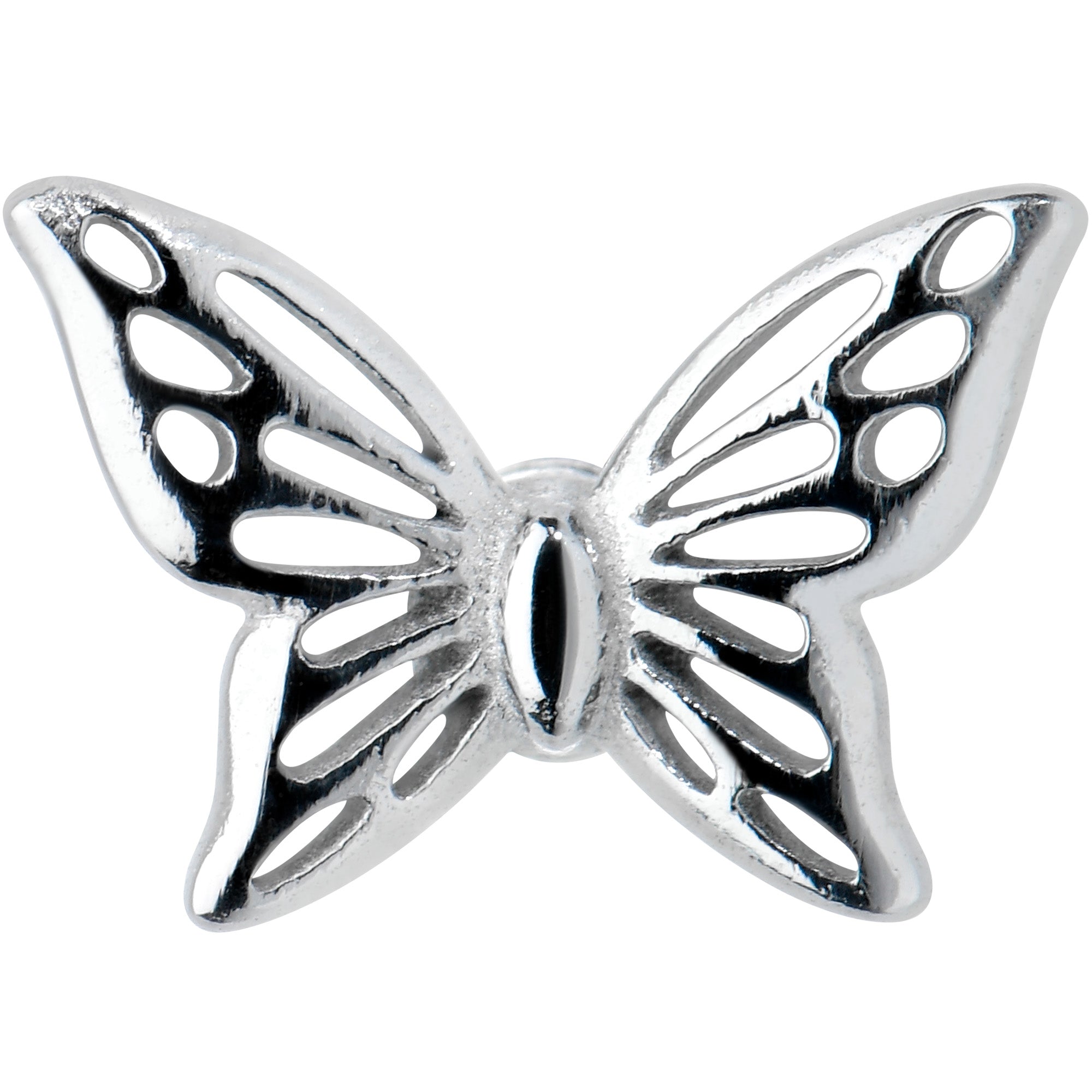 Open Wings Airy Butterfly Barbell Tongue Ring