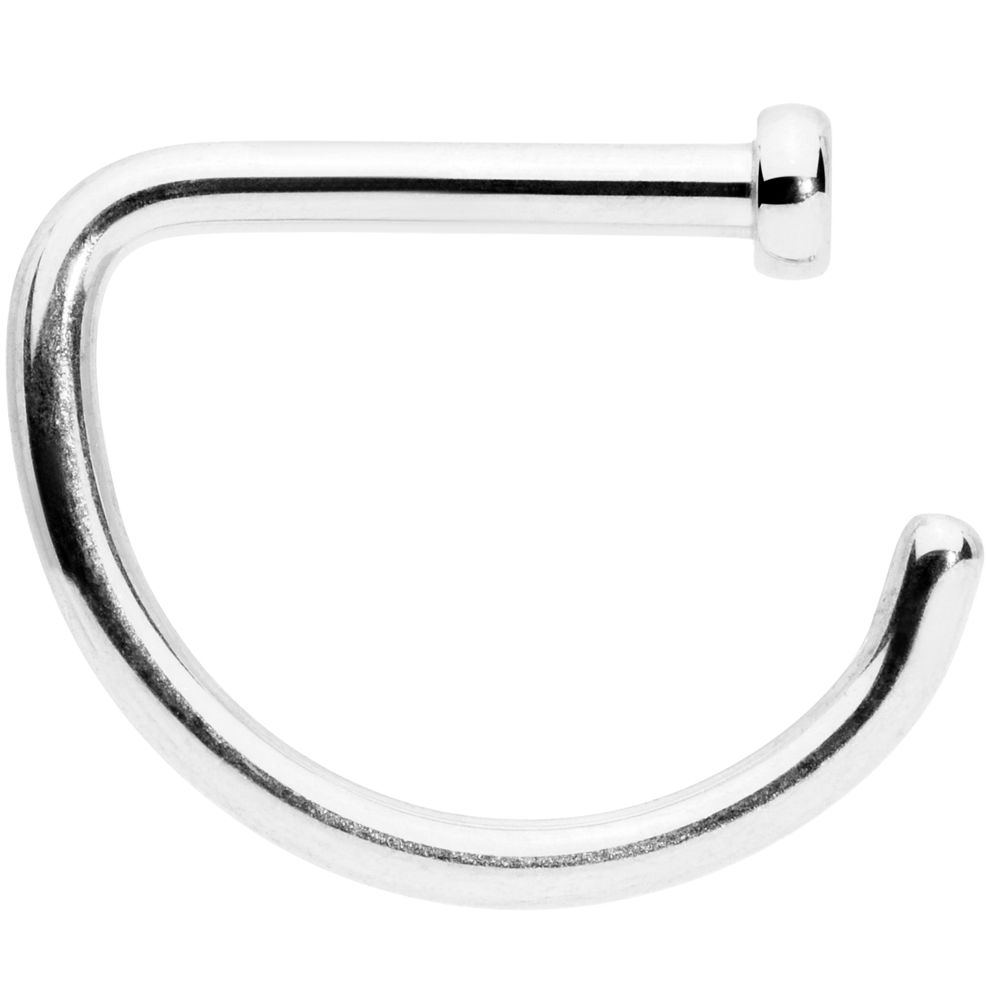 18G 5/16 Grade 23 Titanium D Shape Nose Hoop