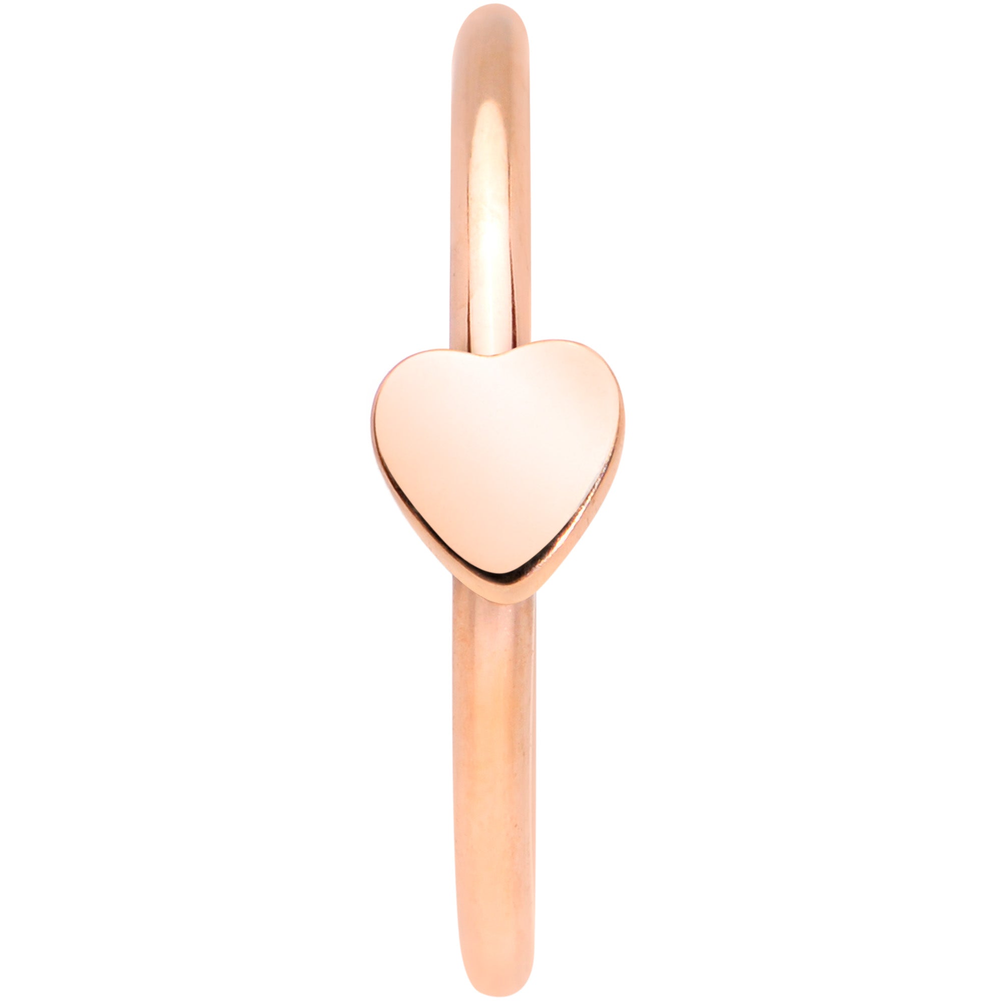 20G 5/16 Rose Gold Tone Have A Heart Valentines Day Nose Hoop