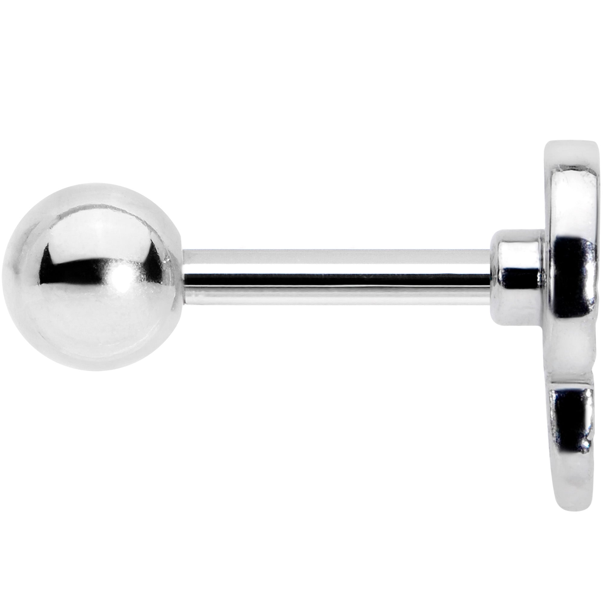 16G 1/4 Blue White Mummy Halloween Cartilage Tragus Earring