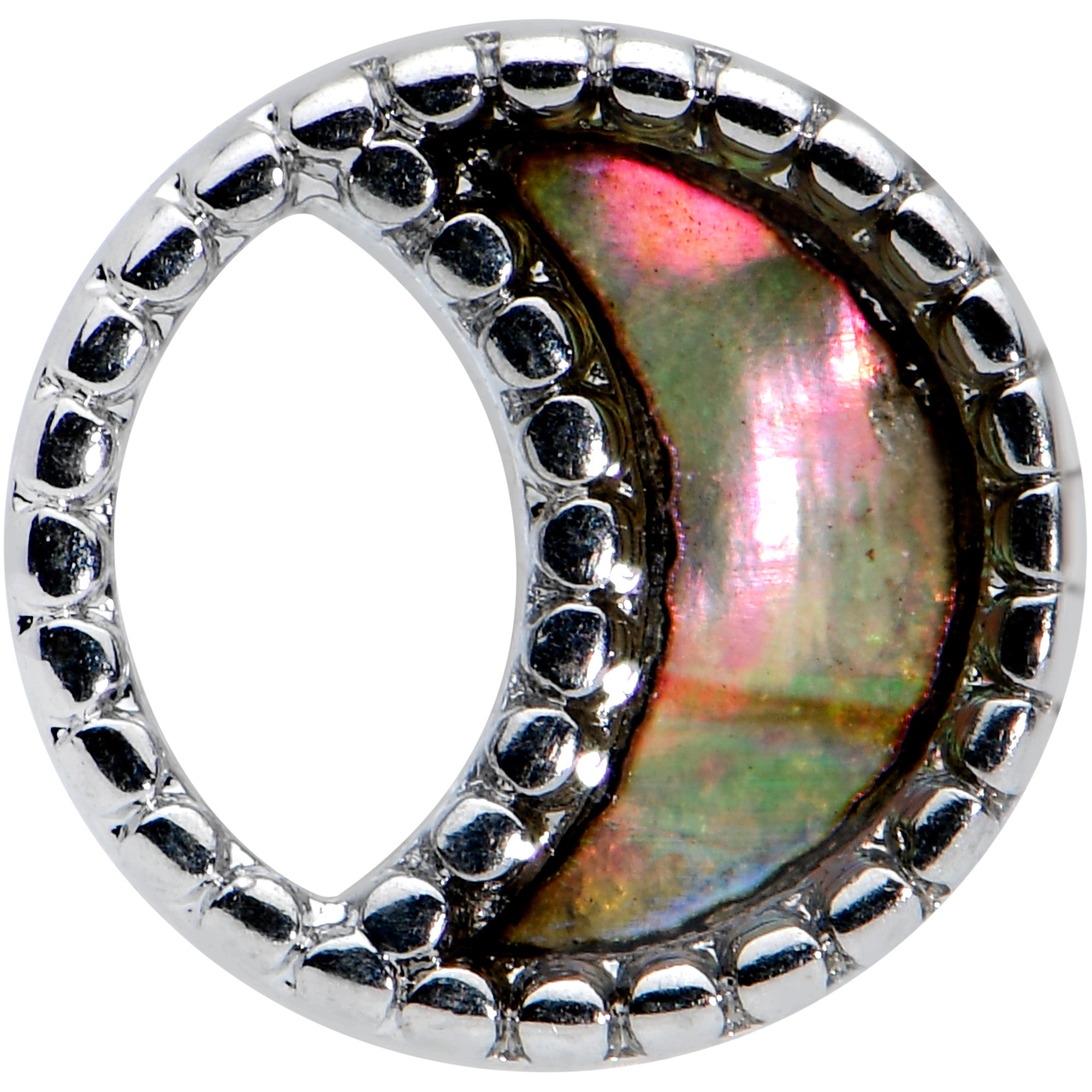 16G 5/16 Iridescent Crescent Moon Labret Monroe Tragus