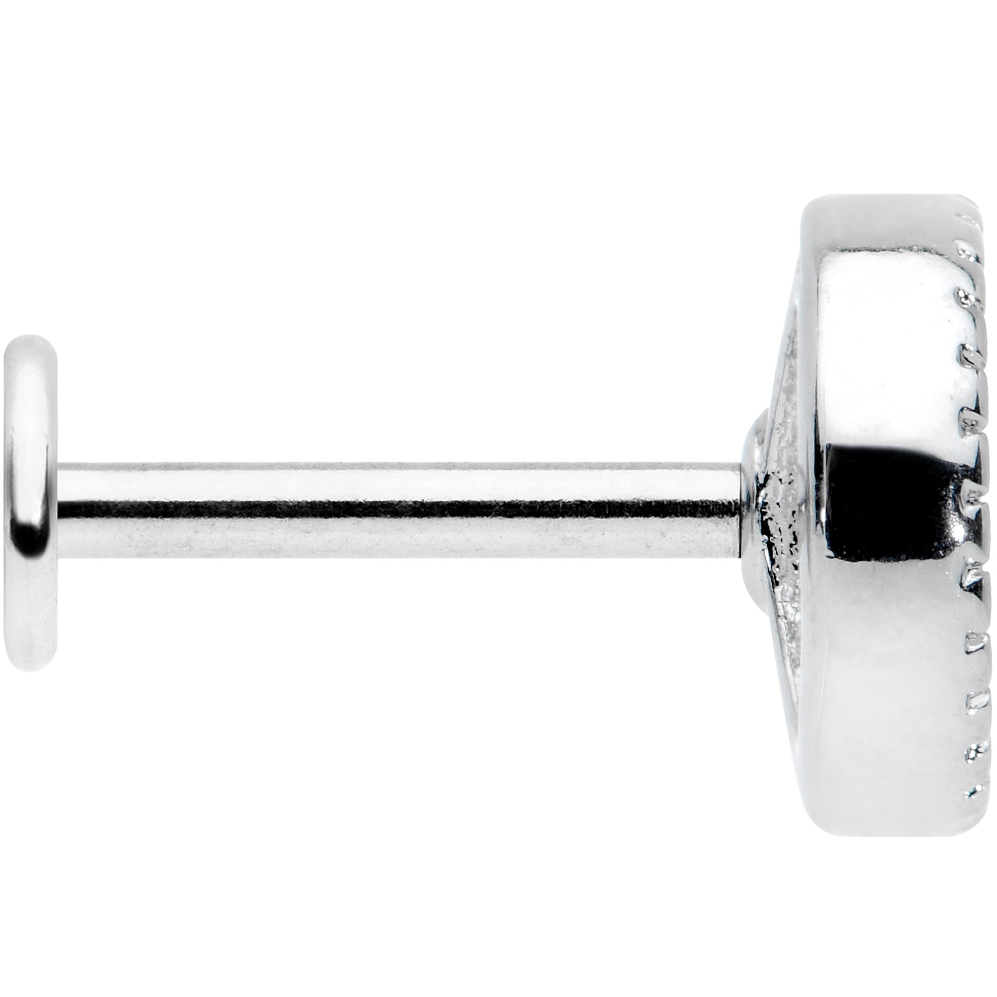 16G 5/16 Iridescent Crescent Moon Labret Monroe Tragus