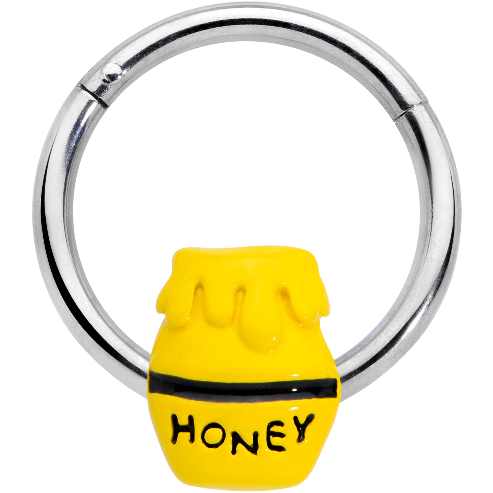 16G 3/8 Jar of Honey Hinged Segment Ring