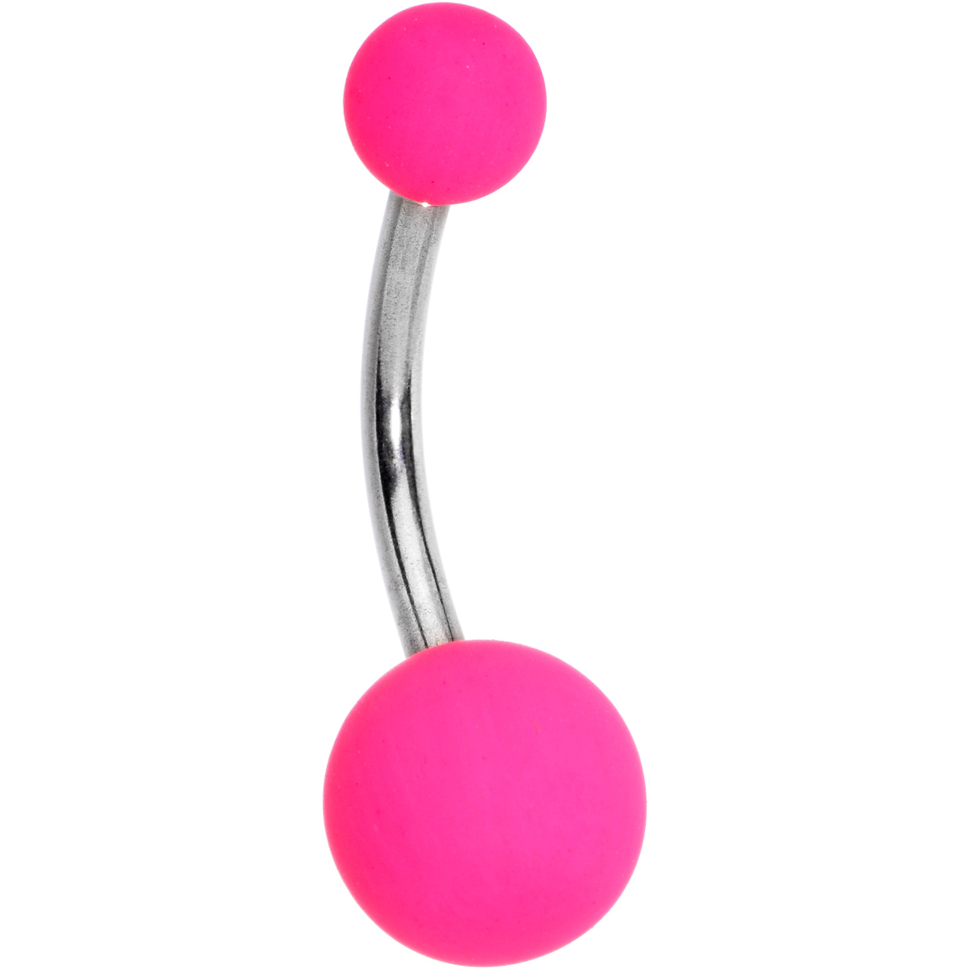 Powerfully Pink Soft Finish Belly Ring Powerfully Pink Soft Finish Belly Ring