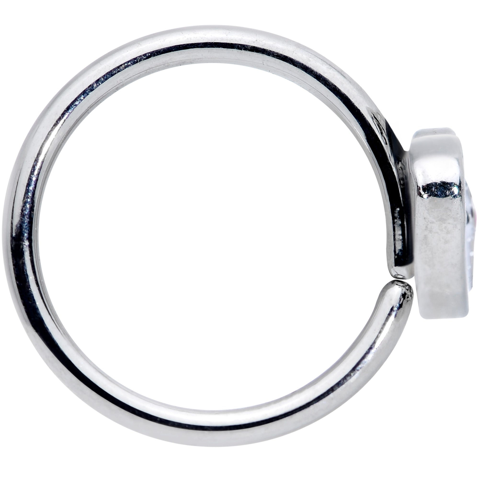 18G 3/8 Sweet Smiling Whale Nose Nose Hoop