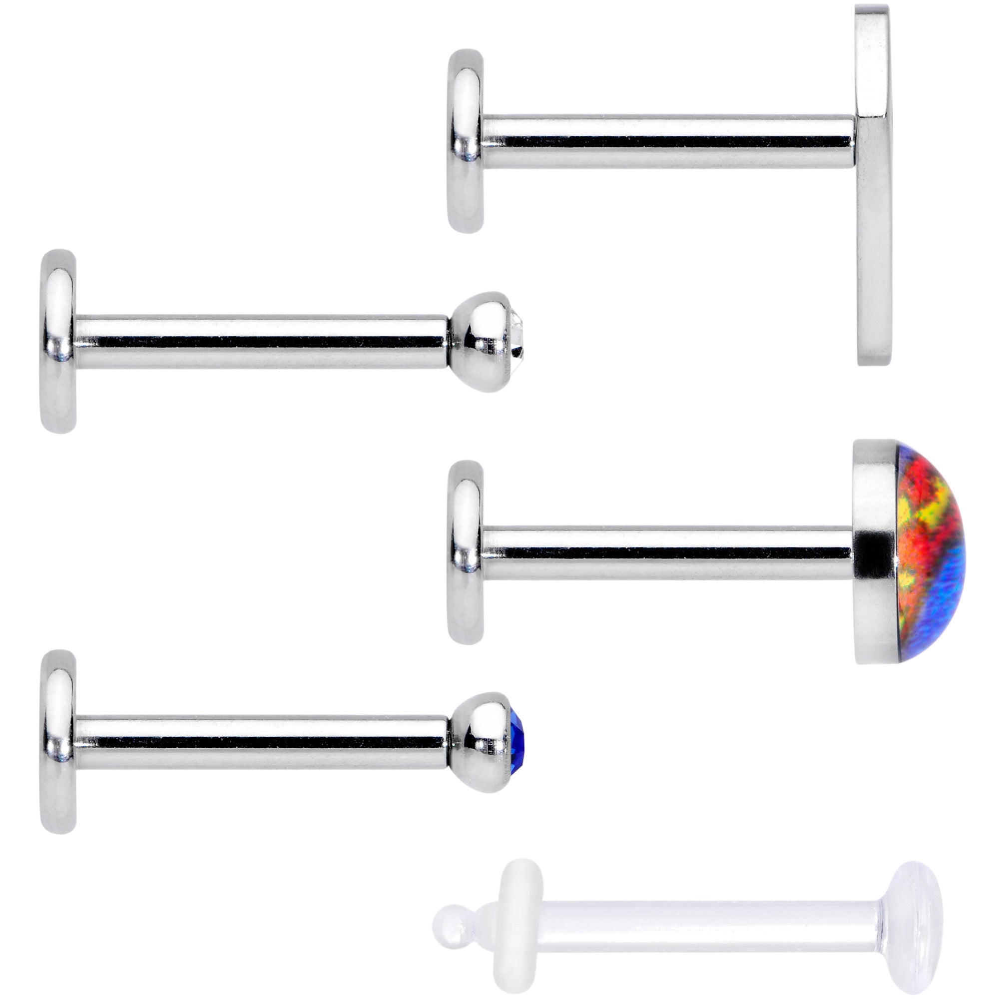 16G 5/16 Officially Licensed Marvel Superman Labret Set of 5