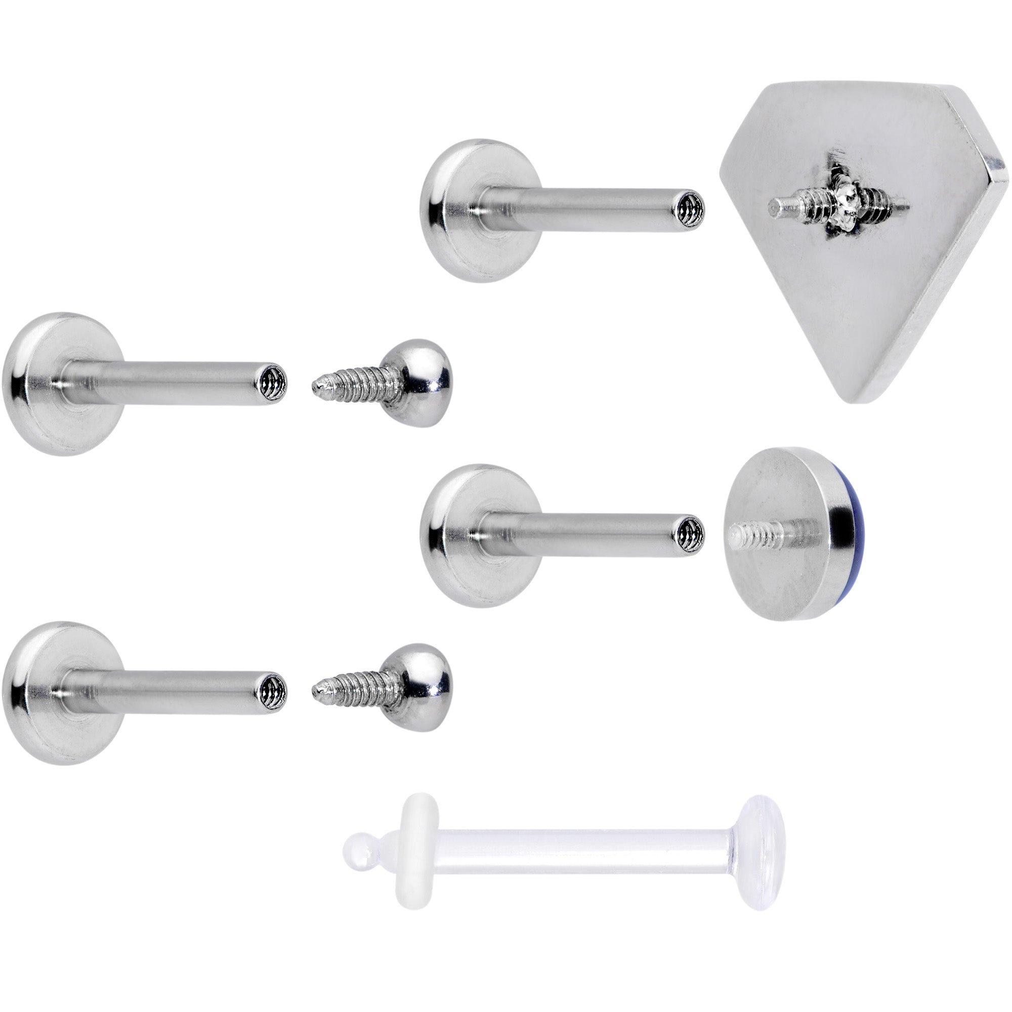 16G 5/16 Officially Licensed Marvel Superman Labret Set of 5