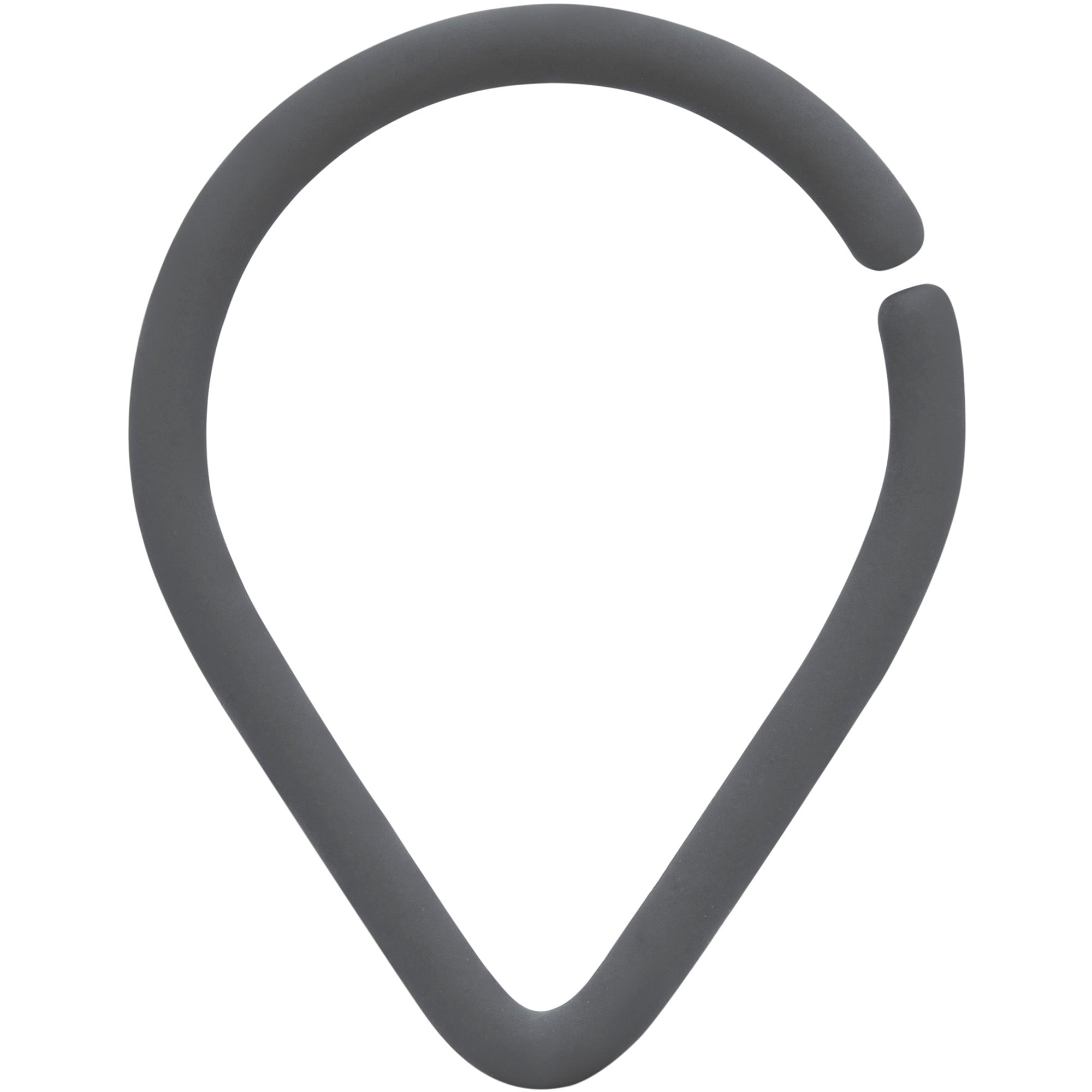 18G 3/8 Grey Matte Teardrop Cartilage Closure Ring