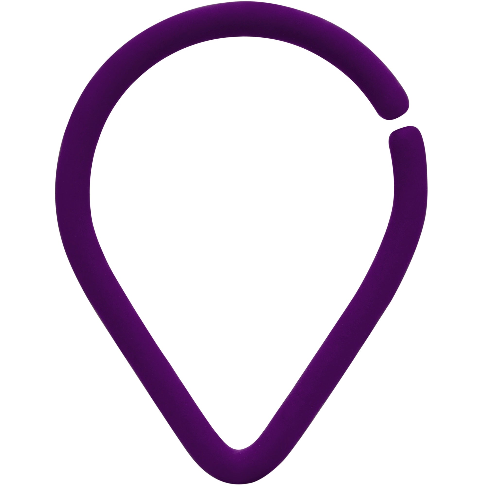 18G 3/8 Purple Matte Teardrop Cartilage Closure Ring