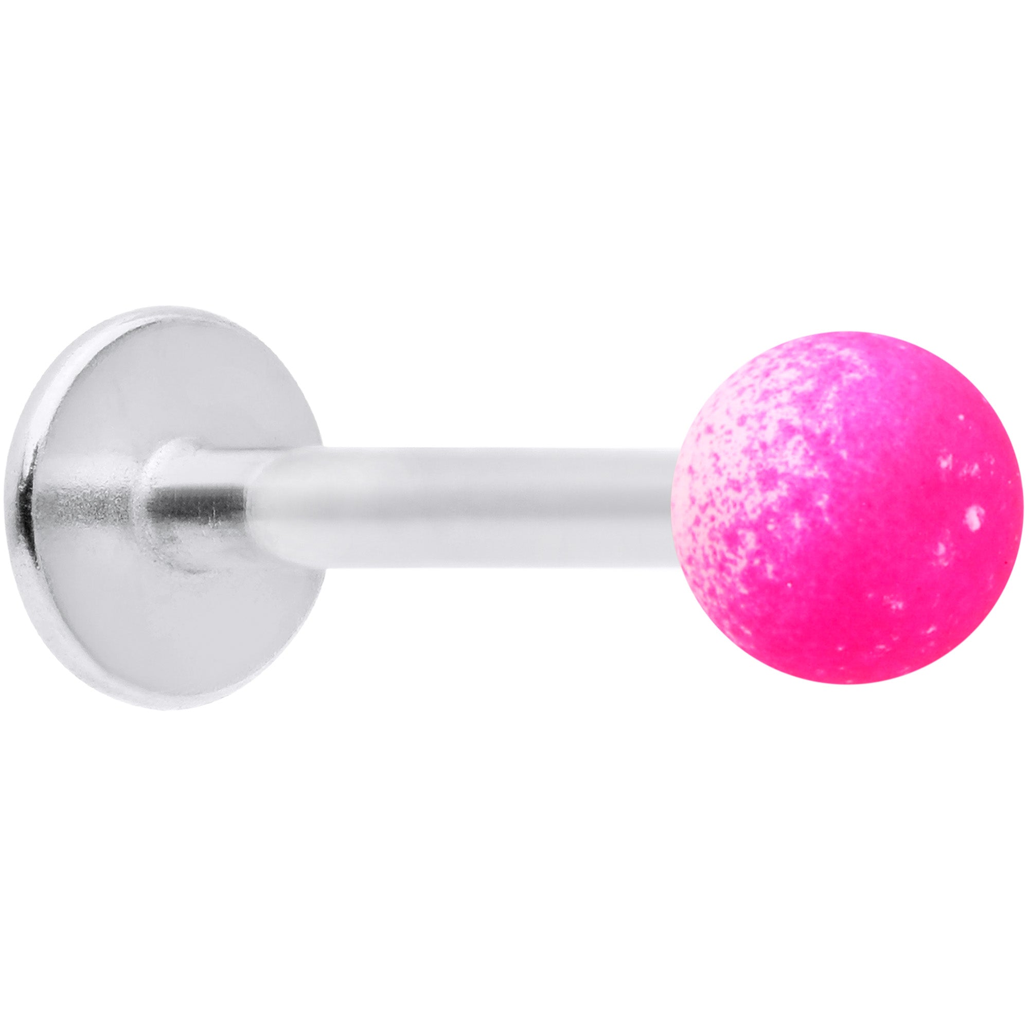 16G 5/16 Pink White Ombre Soft Finish Labret Monroe Tragus