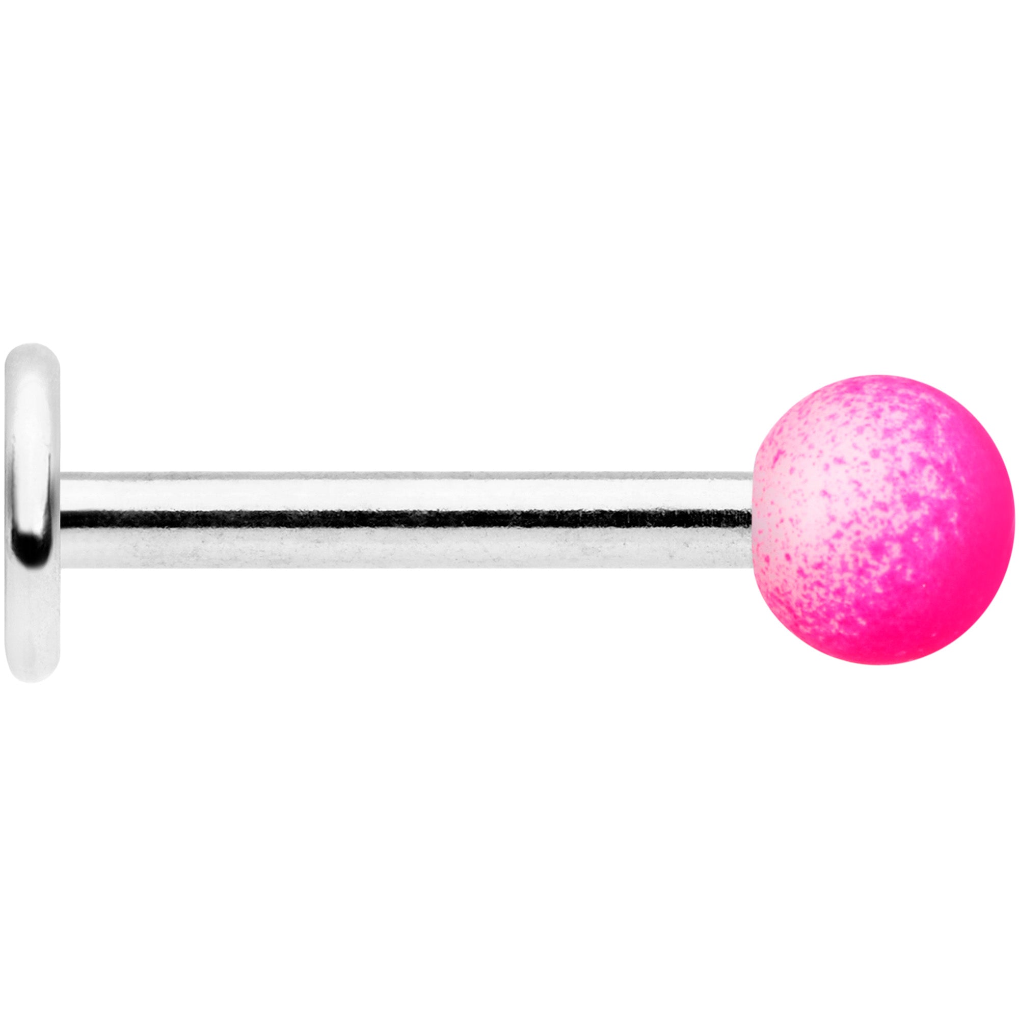 16G 5/16 Pink White Ombre Soft Finish Labret Monroe Tragus