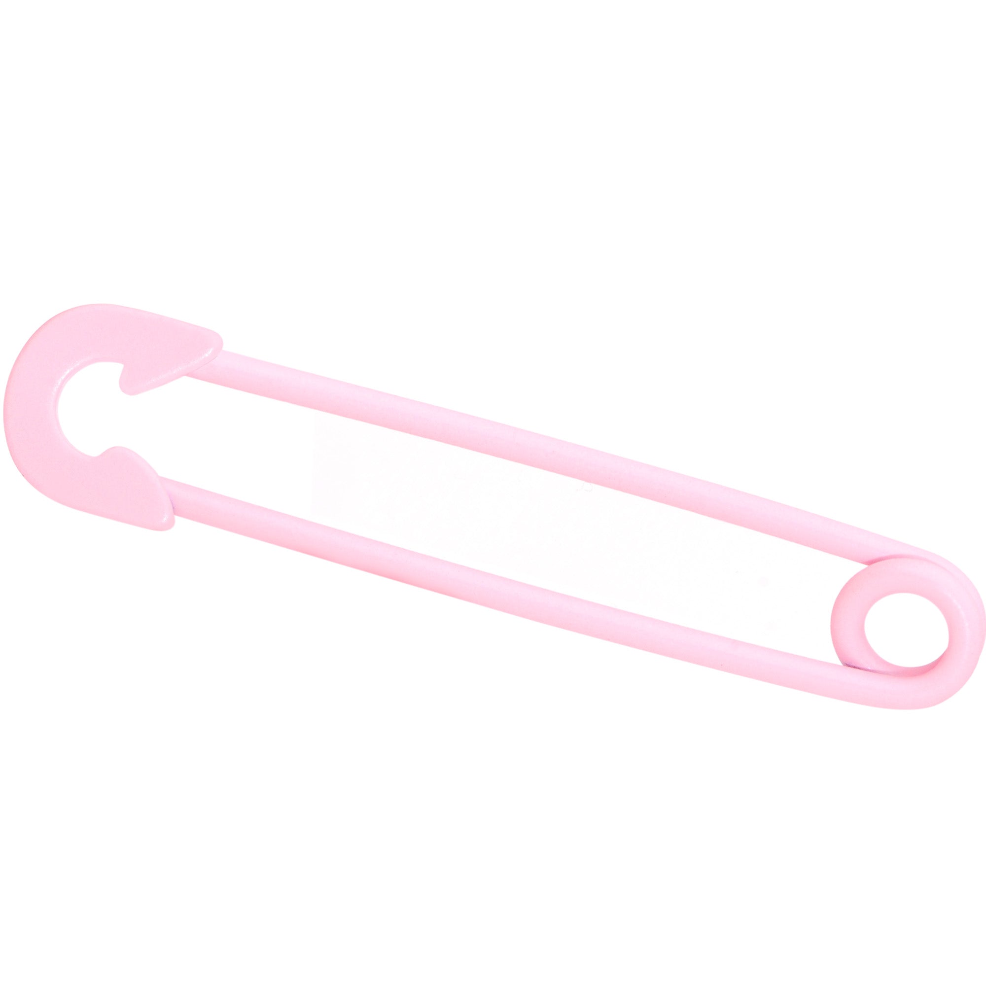 14G Pink Matte Punk Rock Safety Pin Industrial Barbell 38mm