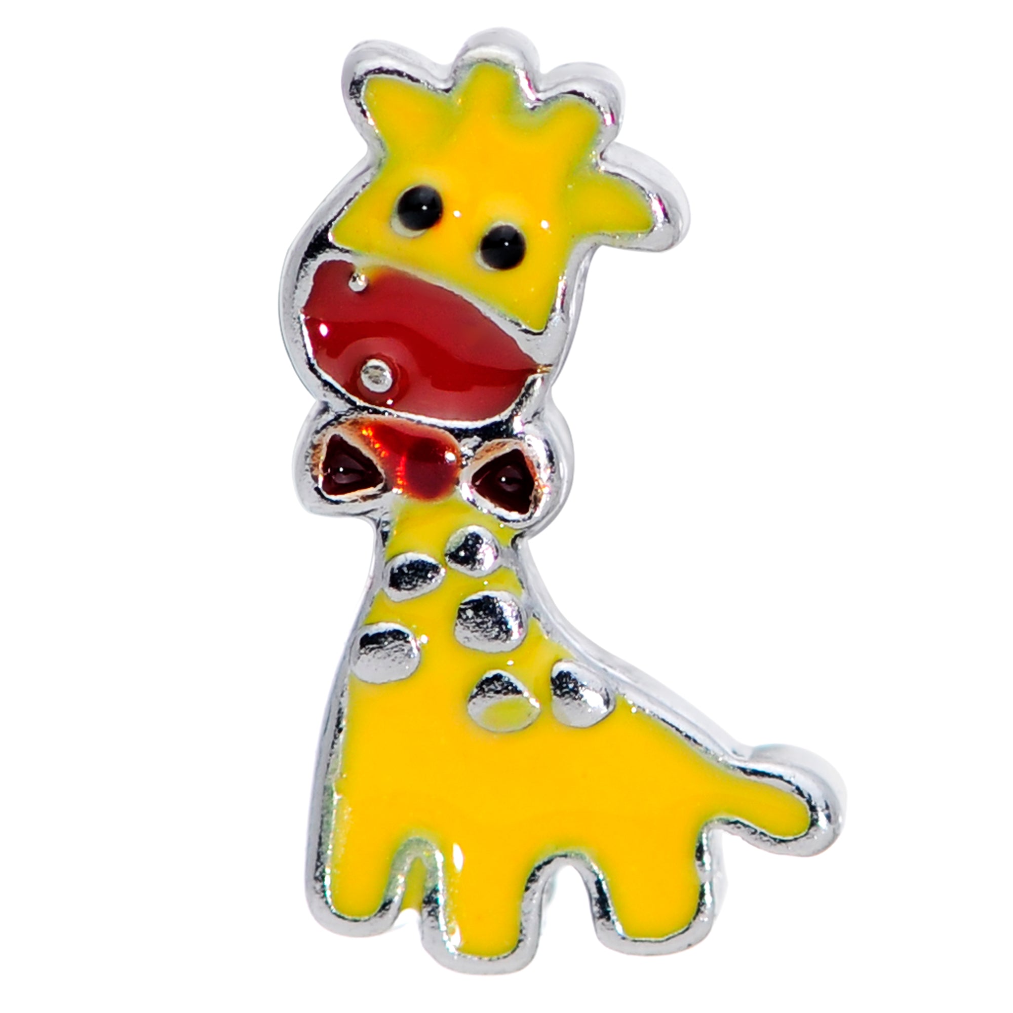 16G 5/16 Bow Tie Yellow Red Giraffe Labret Monroe Tragus