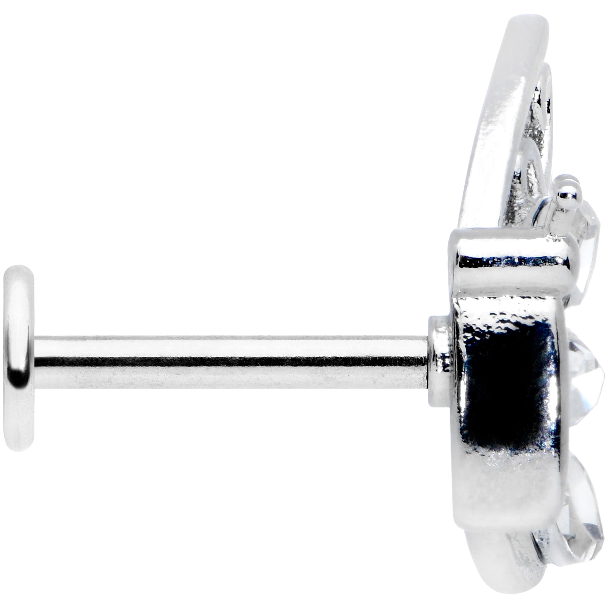 16G 5/16 Clear Gem Lacy Butterfly Labret Monroe Tragus