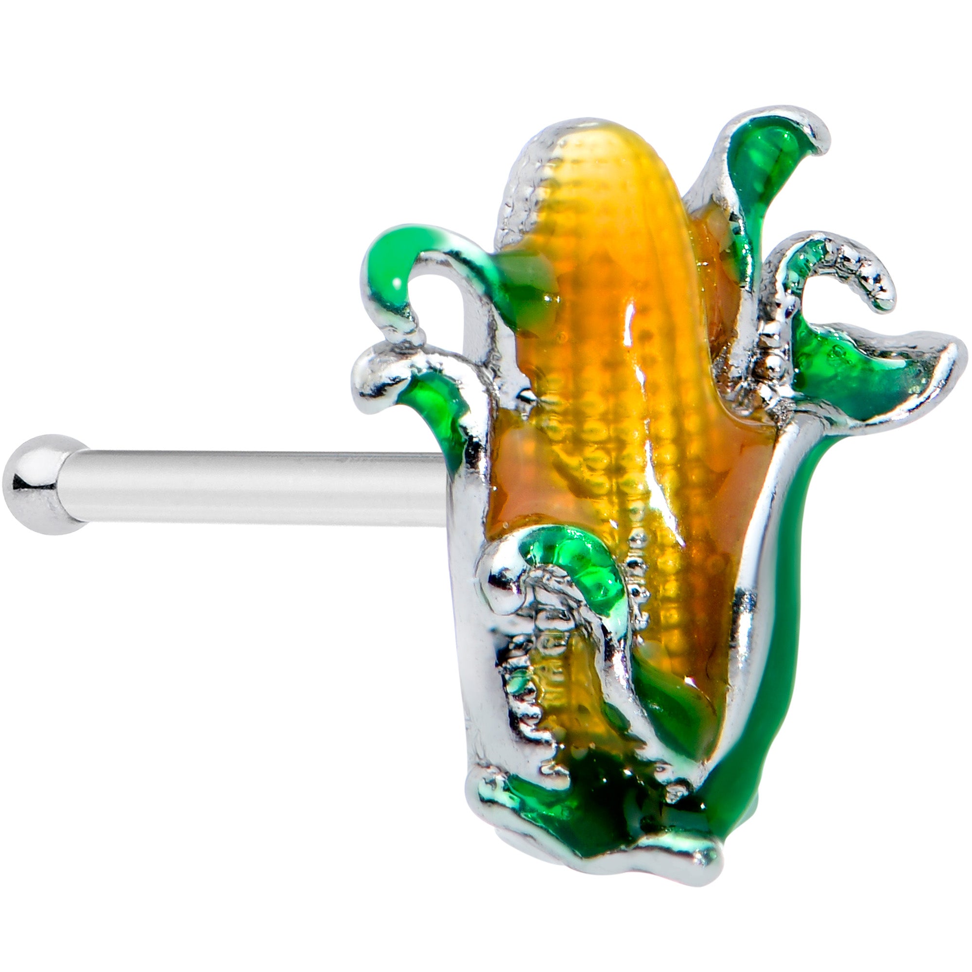 20G 1/4 Summer Corn on the Cob Nose Bone