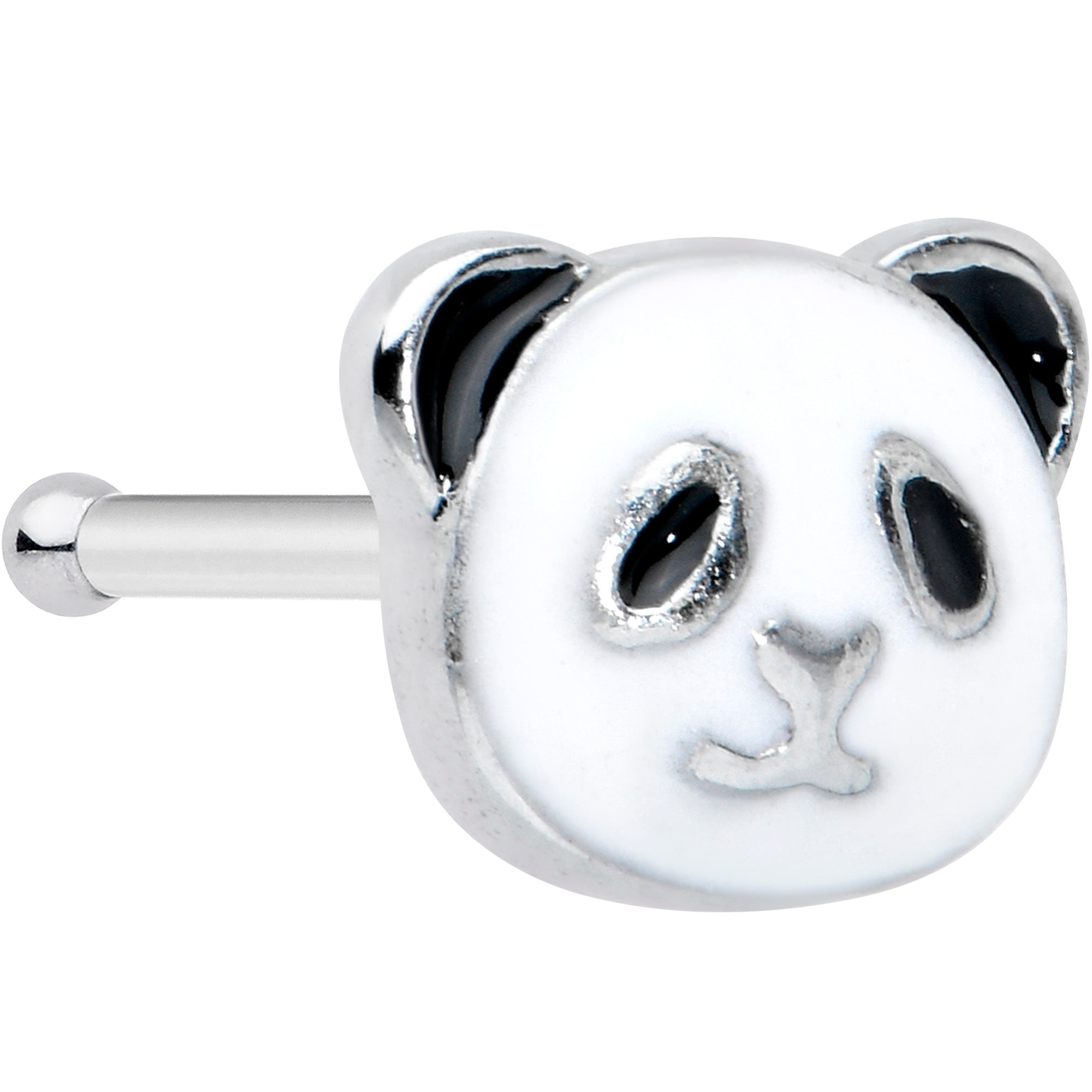 20G 1/4 Cutie Face Panda Nose Bone