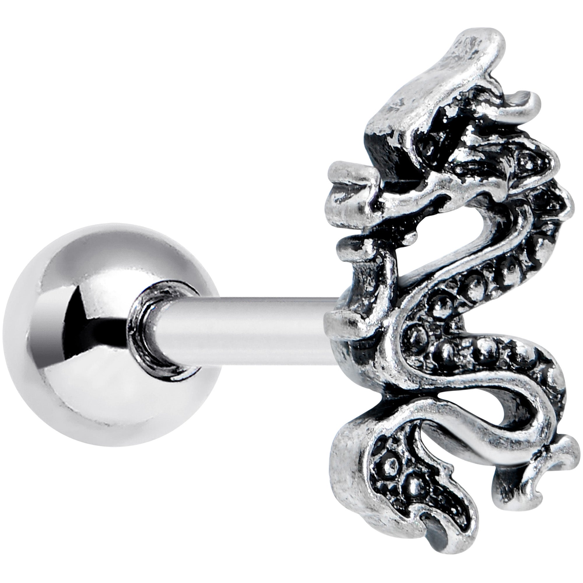 16G 1/4 Regal Medieval Dragon Cartilage Tragus Earring