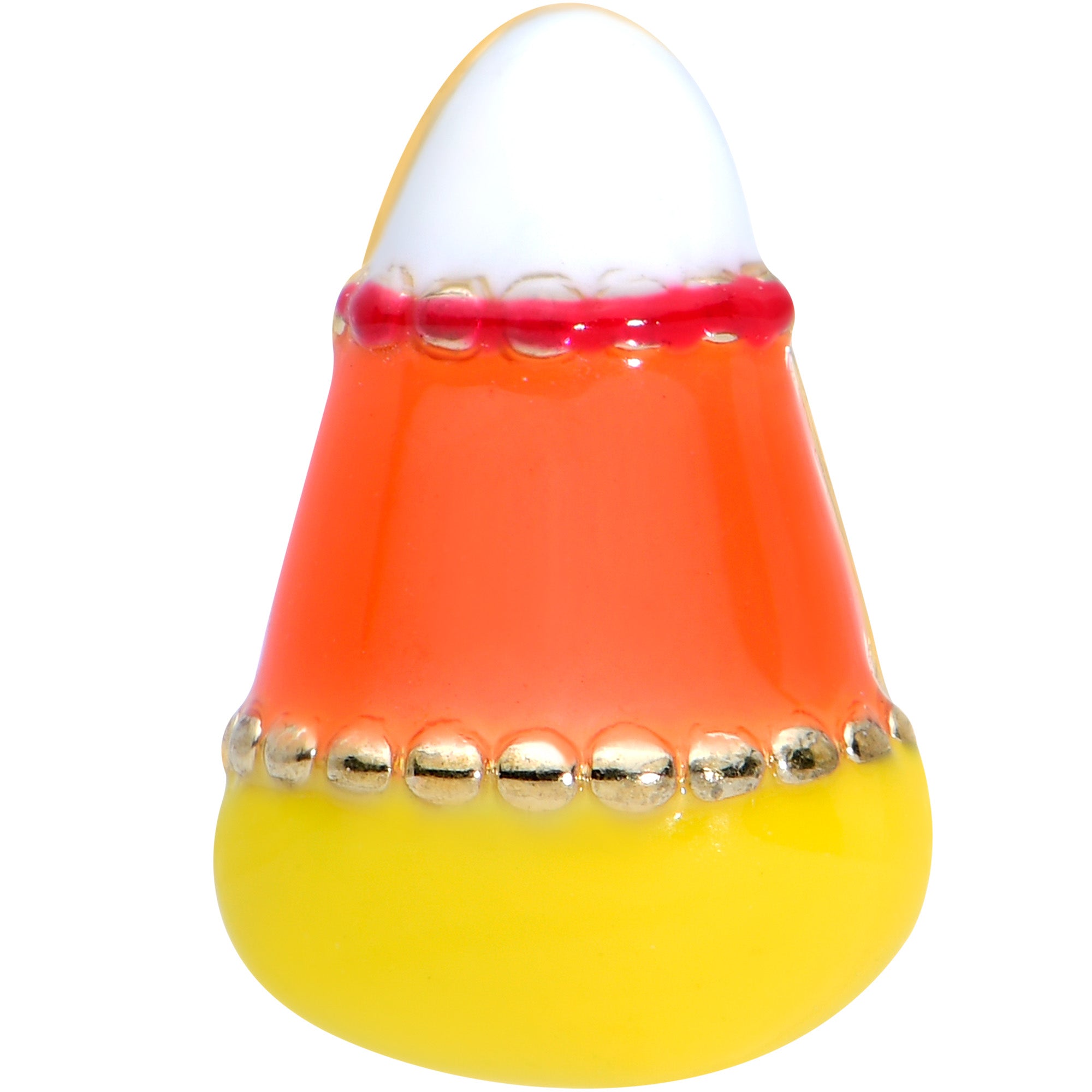 20G 1/4 Candy Corn Halloween Nose Bone