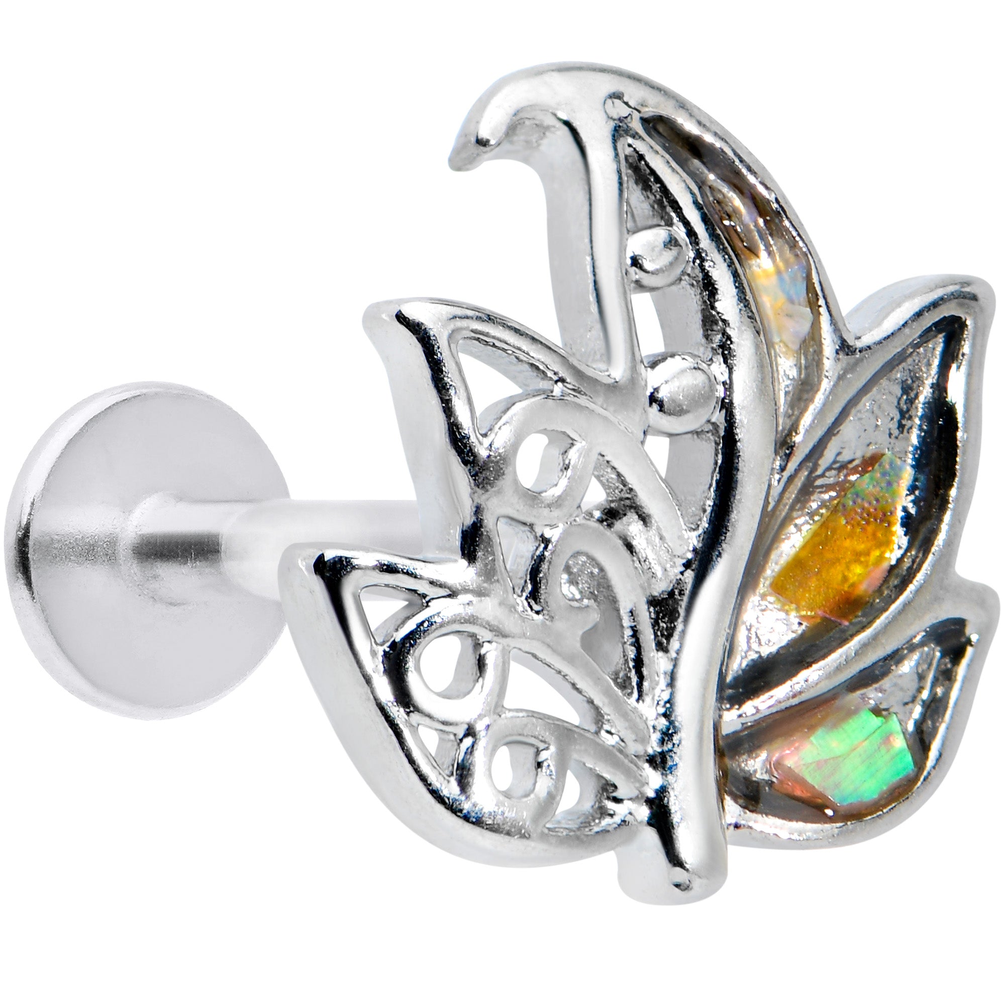 16G 5/16 Autumnal Colors Maple Leaf Labret Monroe Tragus