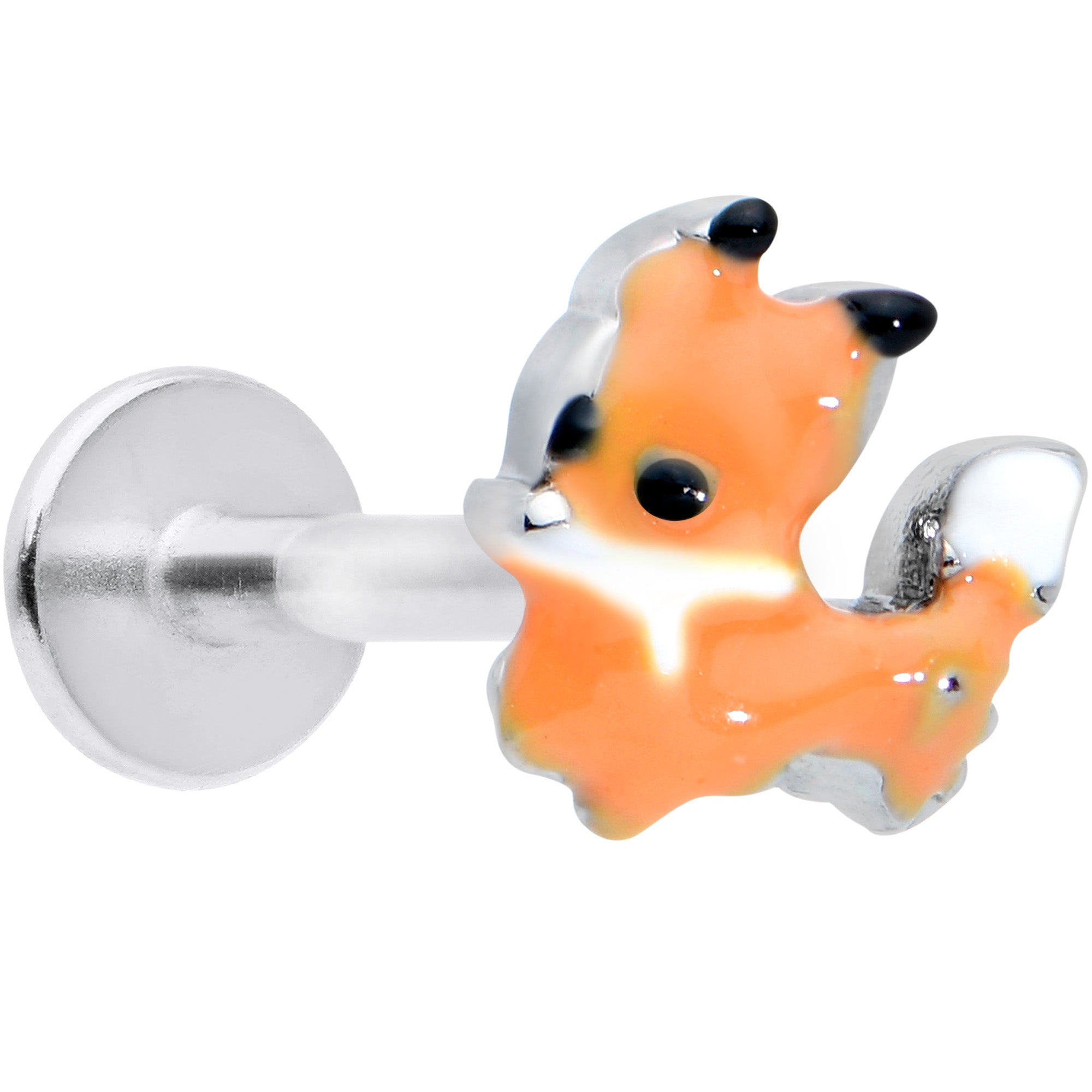 16G 5/16 Cute Fall Fox Labret Monroe Tragus